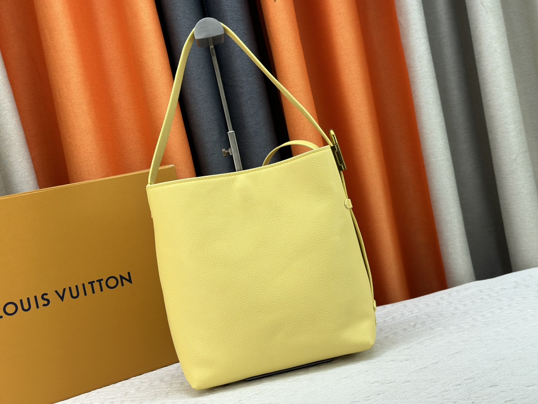 Designer Monogram  Low Key Hobo PM Bag in Yellow - Bag - Gorchic - $139.99