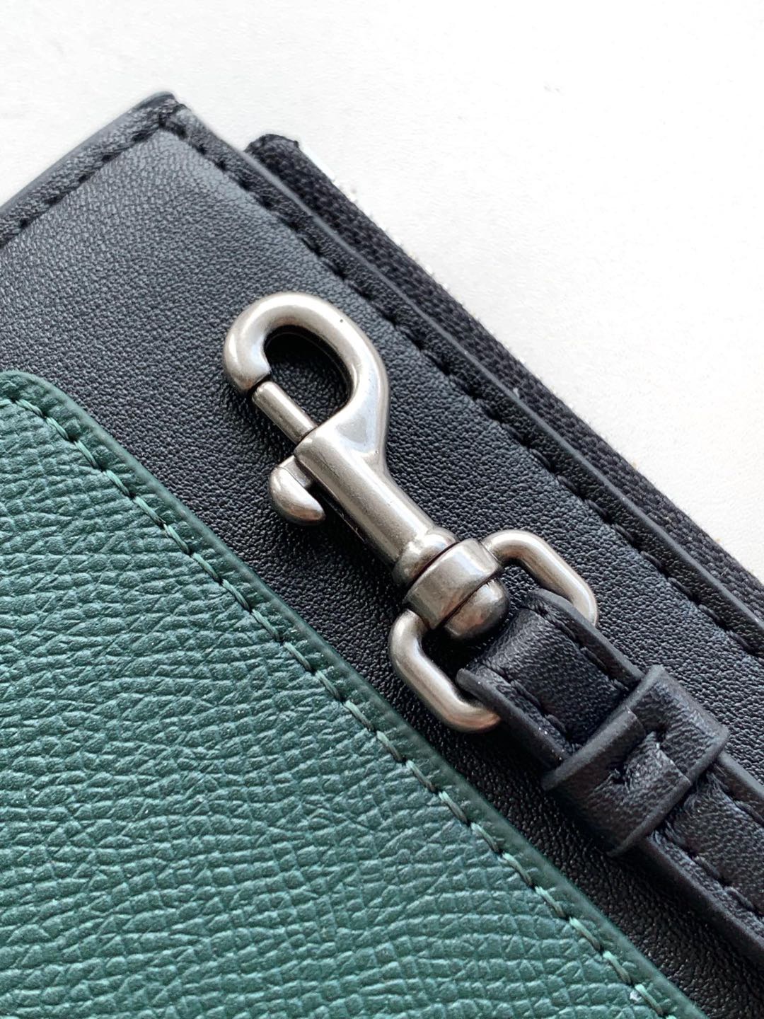 Hourglass iconic Men's Light Green Passport Long Wallet 1 Ticket - Bag - Gorchic - $139.99