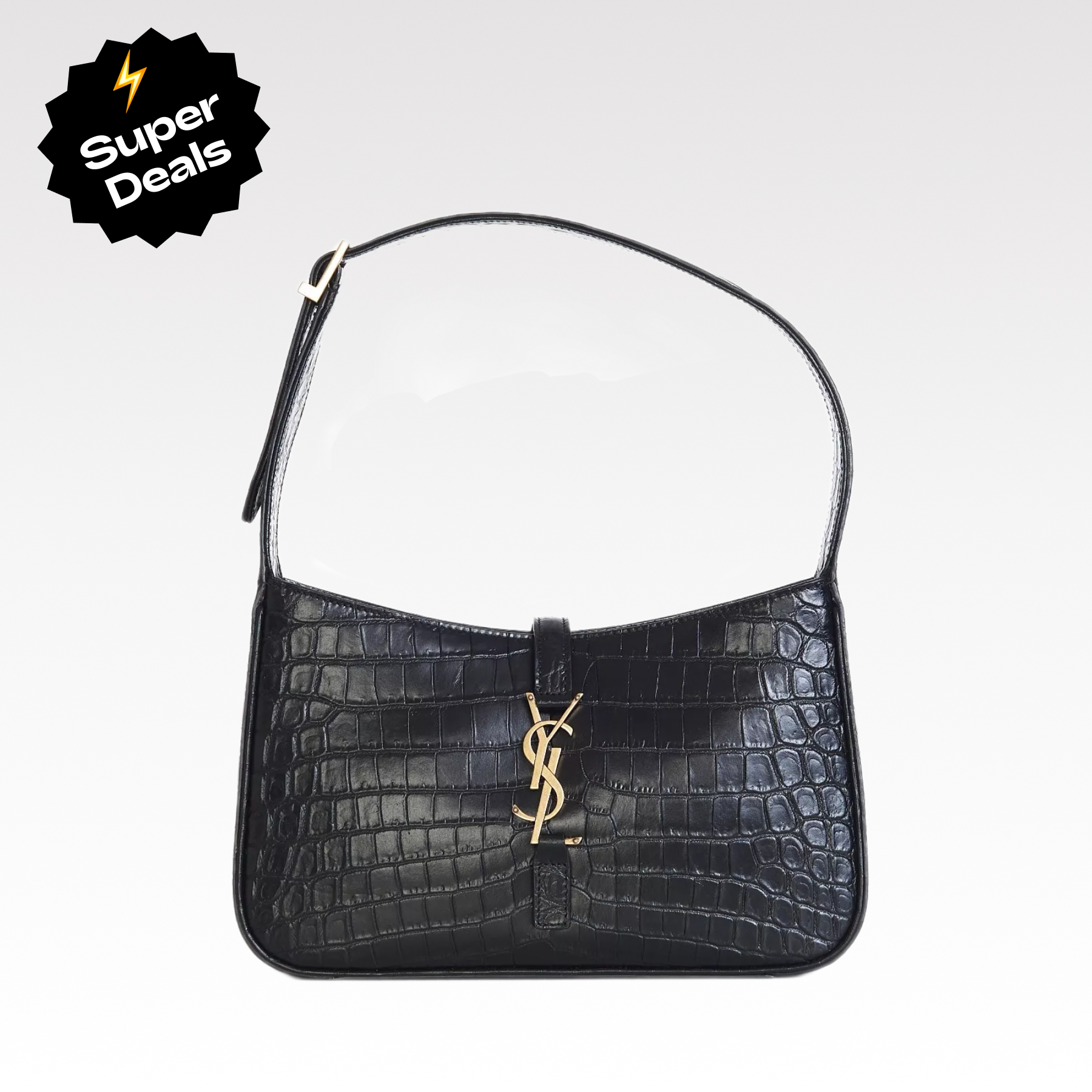 Lady Designer Fashion Croc-Embossed Le 5 à 7 Hobo Bag - Gorchic - $110.99