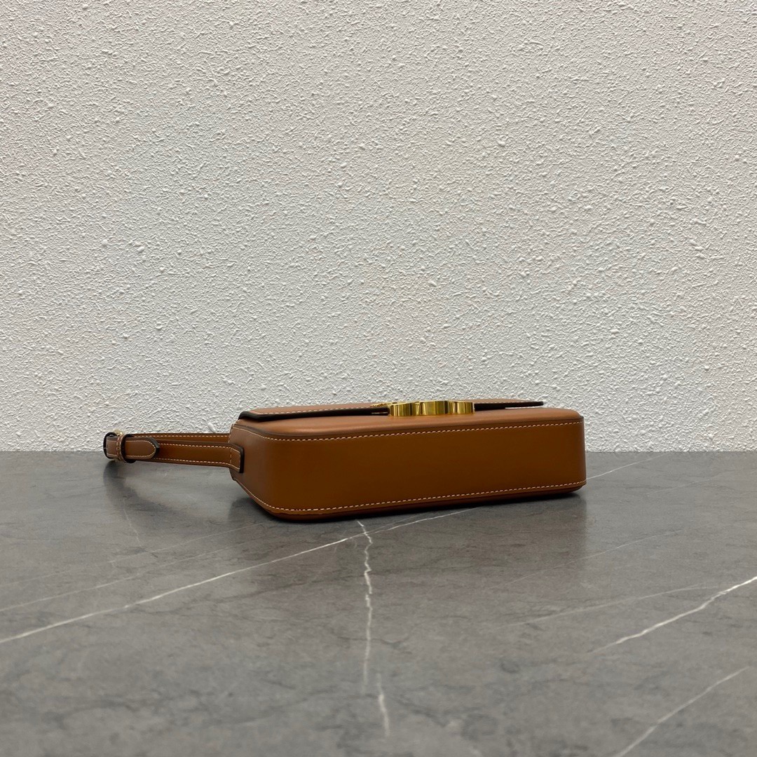 CL shoulder bag claude in shiny calfskin brown - Bag - Gorchic - $113.99