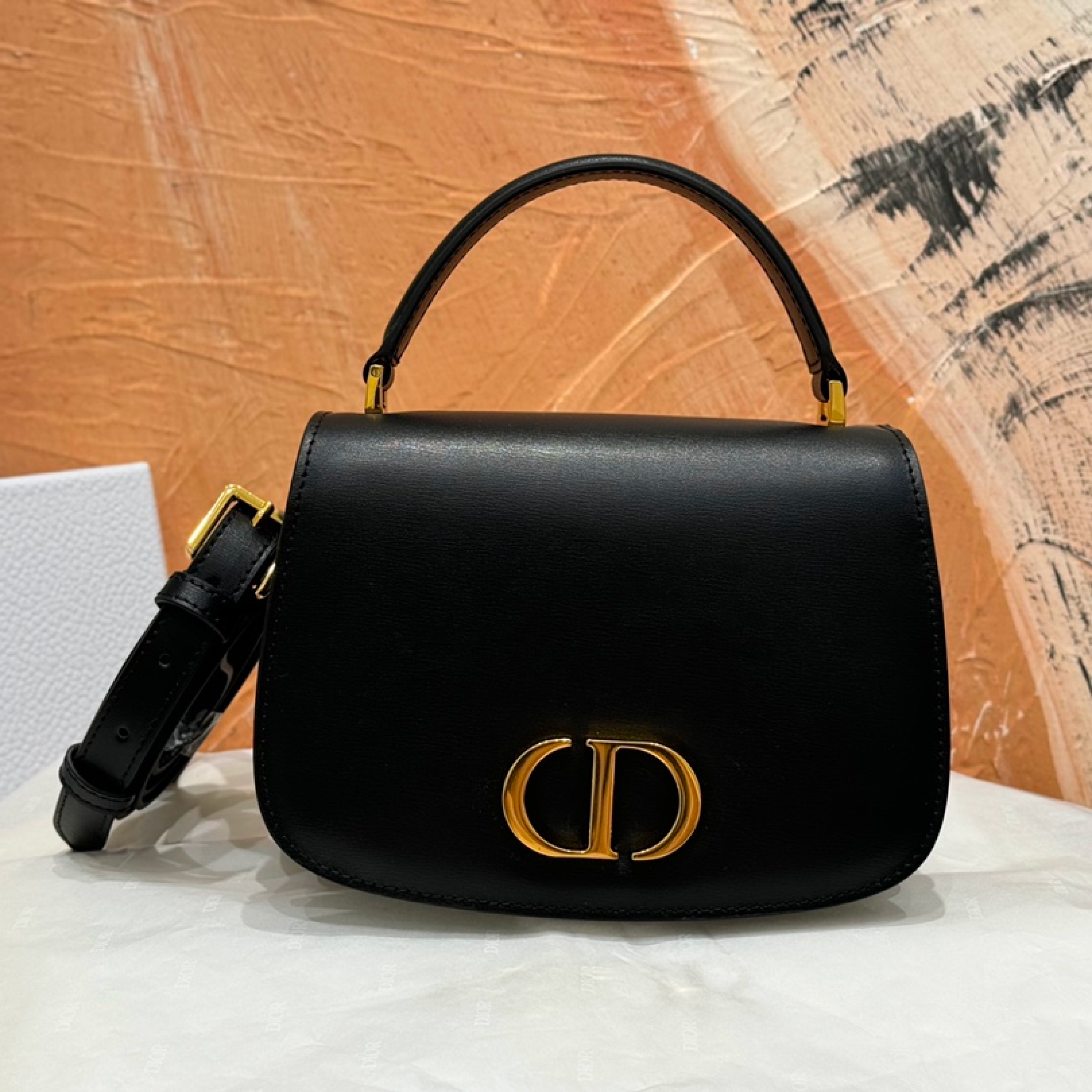 D Inspired Medium 30 Montaigne Avenue Top Handle Bag-Black - Bag - Gorchic - $146.99