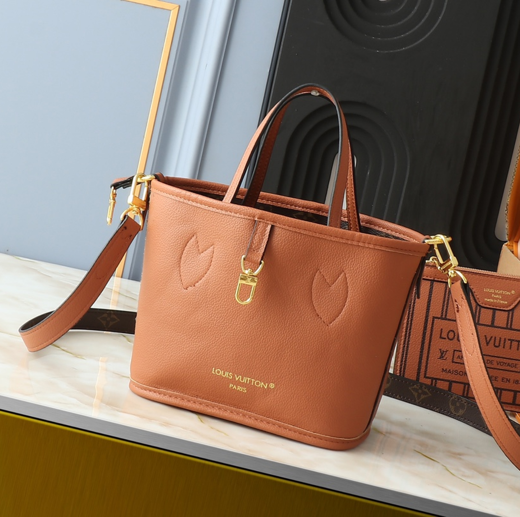 Designer Monogram Neverfull Khaki Small Handbag - Bag - Gorchic - $119.99