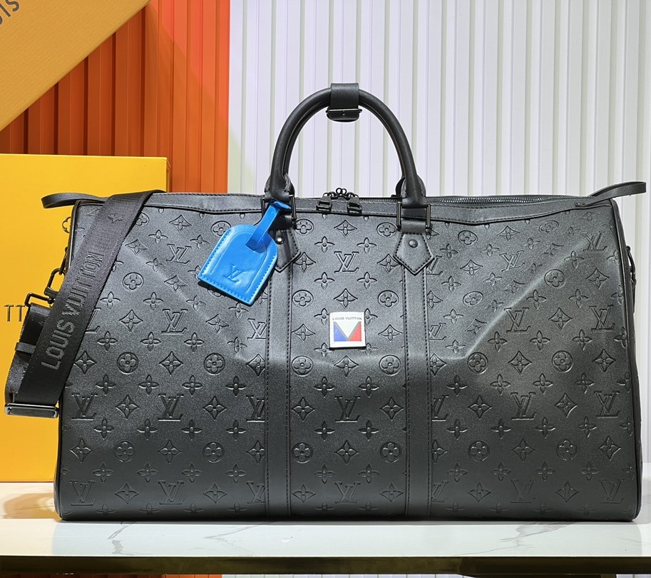 Designer Monogram Keepall Bandoulière 50 Black- Bag - Gorchic - $165.99