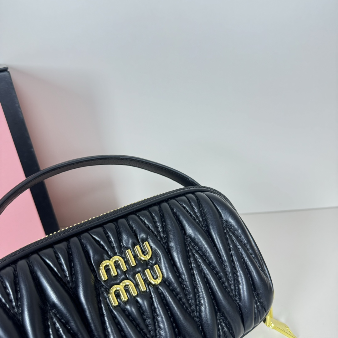 MU Logo Patch Zipped Clutch Bag - Gorchic - $100.99
