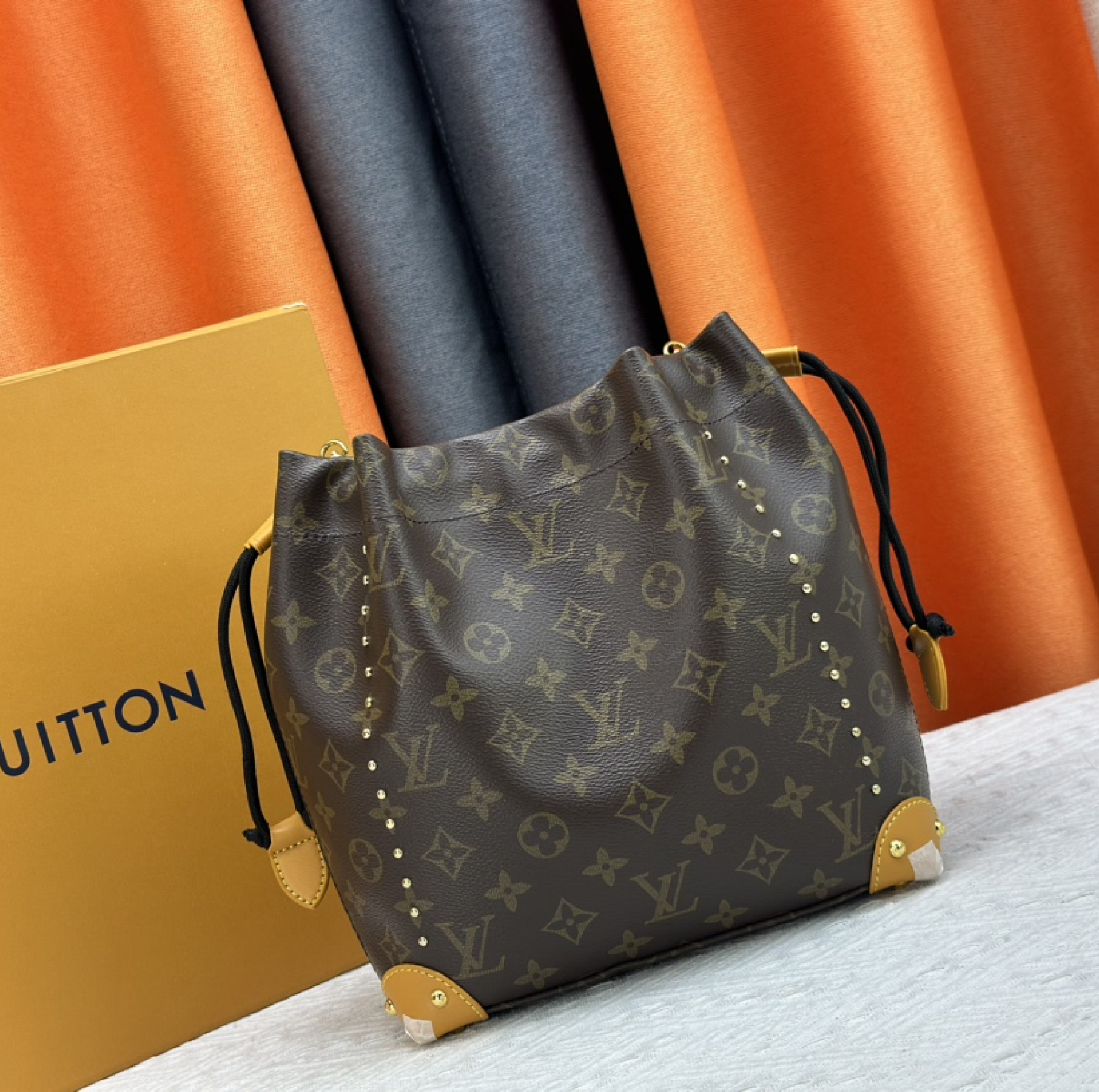 Designer Monogram Early Spring 2025 Bucket Bag - Coffee Color - Gorchic - $135.99