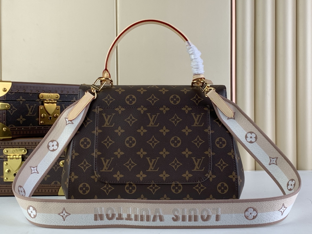 Designer Monogram Cluny BB Monogram Canvas Tote Bag - Gorchic - $132.99