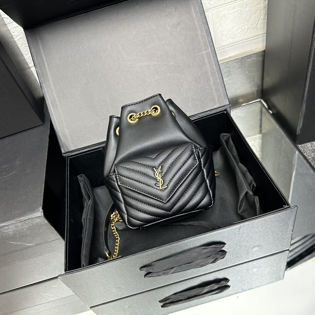 Lady Designer JOE backpack in Calfskin Black - Bag - Gorchic - $139.99