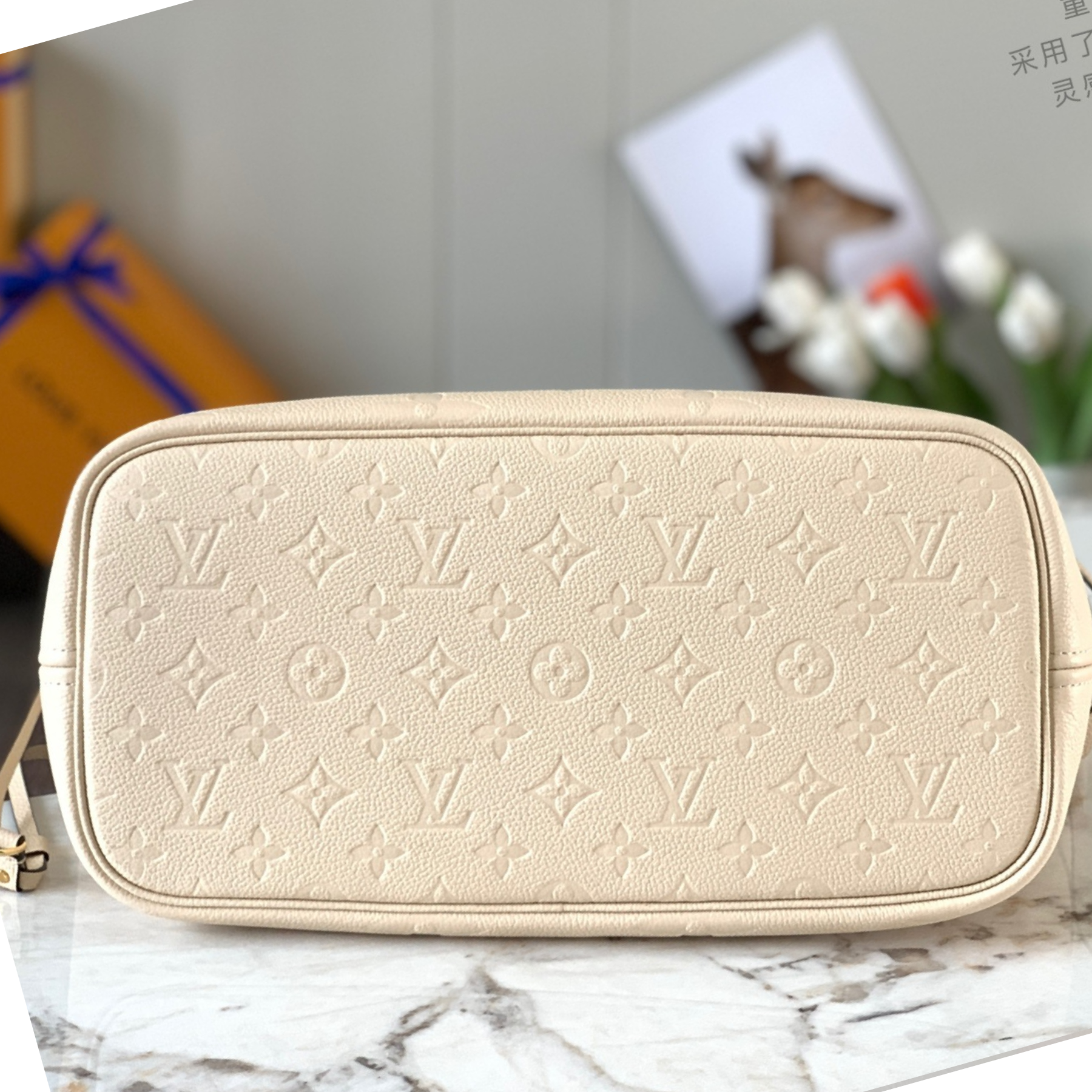 Designer Monogram Neverfull Full Leather Embossed Medium Handbag - Gorchic - $118.99