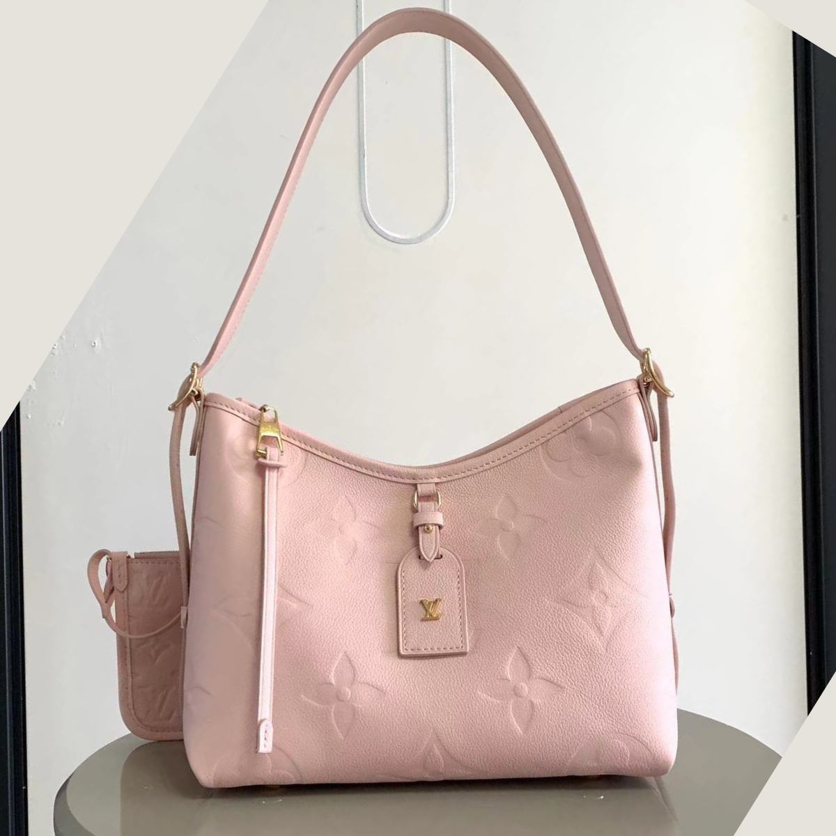 Designer Monogram  CarryAll PM - Pink Bag - Gorchic - $114.99