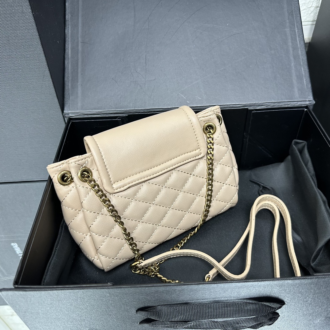 Lady Designer Calfskin Quilted Monogram Mini Nolita Crema Soft - Bag - Gorchic - $122.99