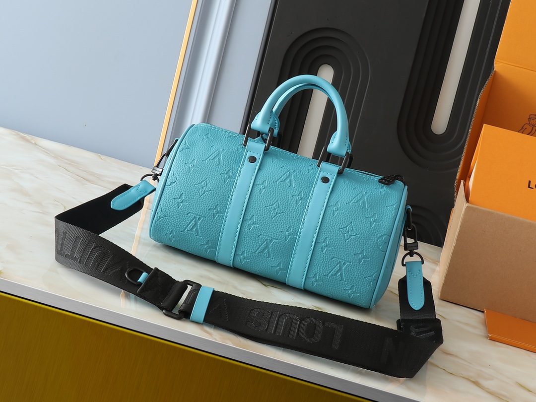 Designer Monogram Keepall 25 Blue Pillow Bag - Gorchic - $135.99