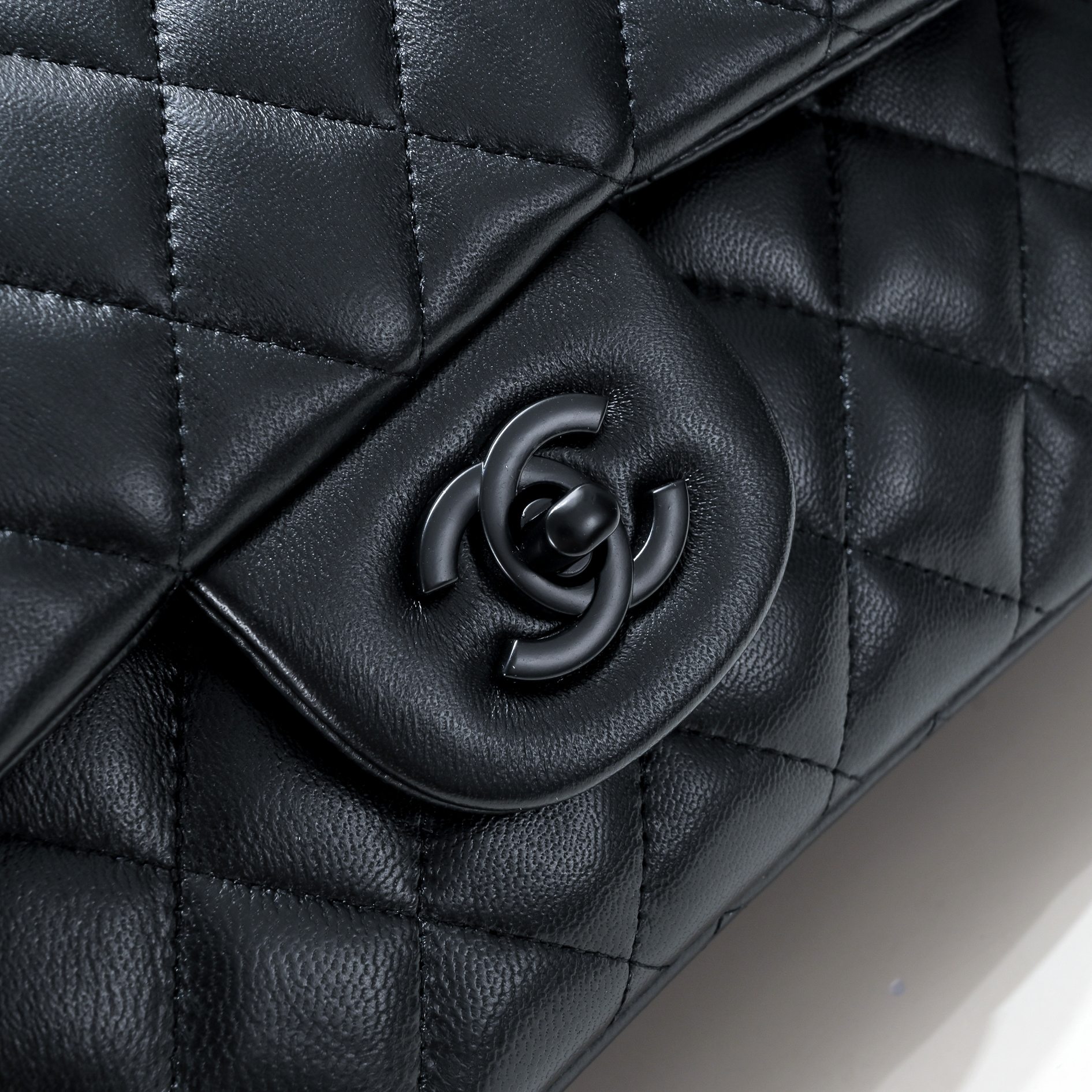 CC Inspired Classic Double Flap Bag Black Hardware - Bag - Gorchic - $122.99