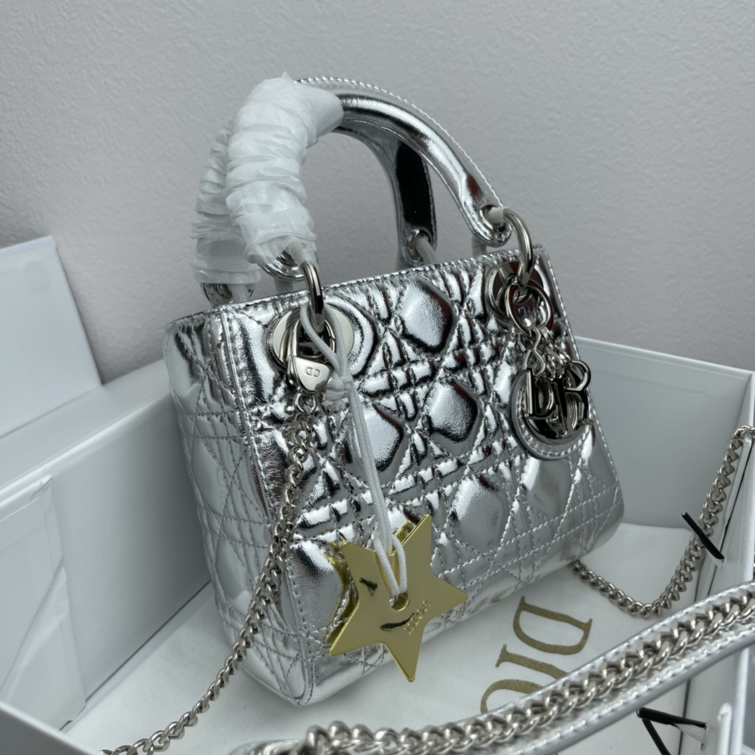 D Inspired Mini Lady D Inspired Bag Cannage Calfskin - Bag - Gorchic - $158.99