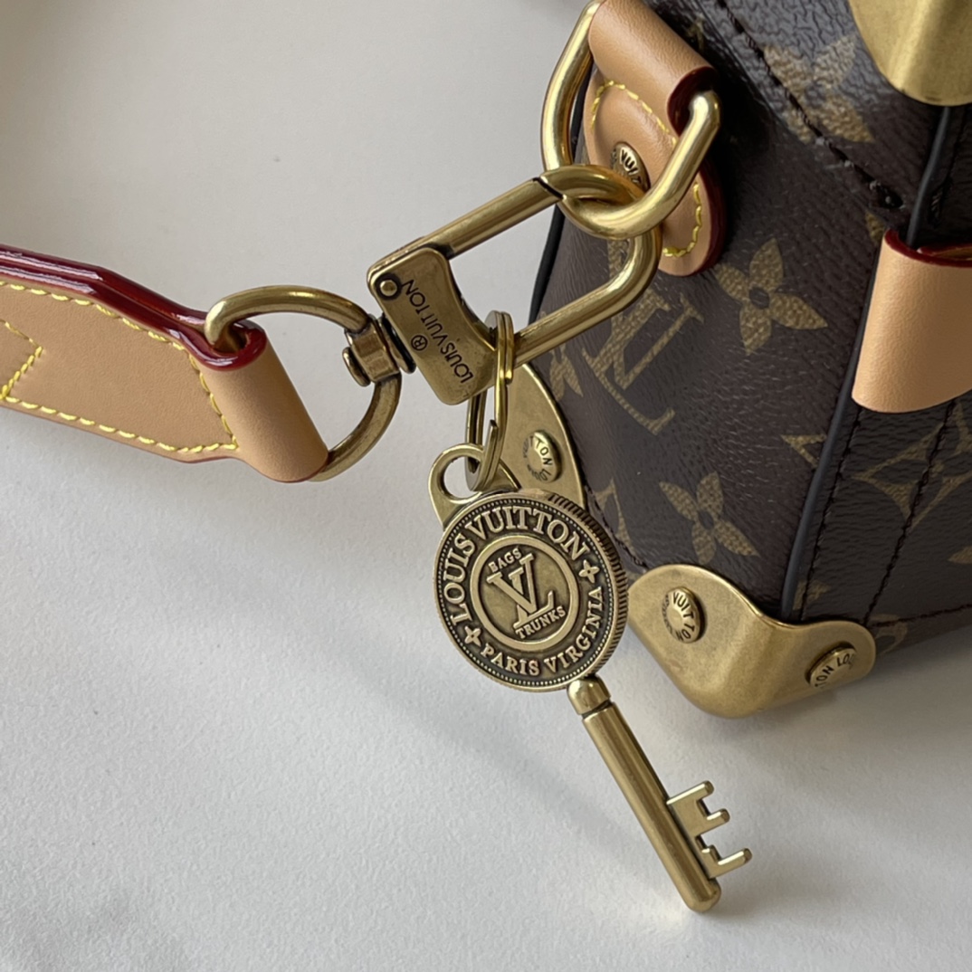 Designer Monogram Soul Trunk Old Fashioned Leather Handbag - Gorchic - $164.99