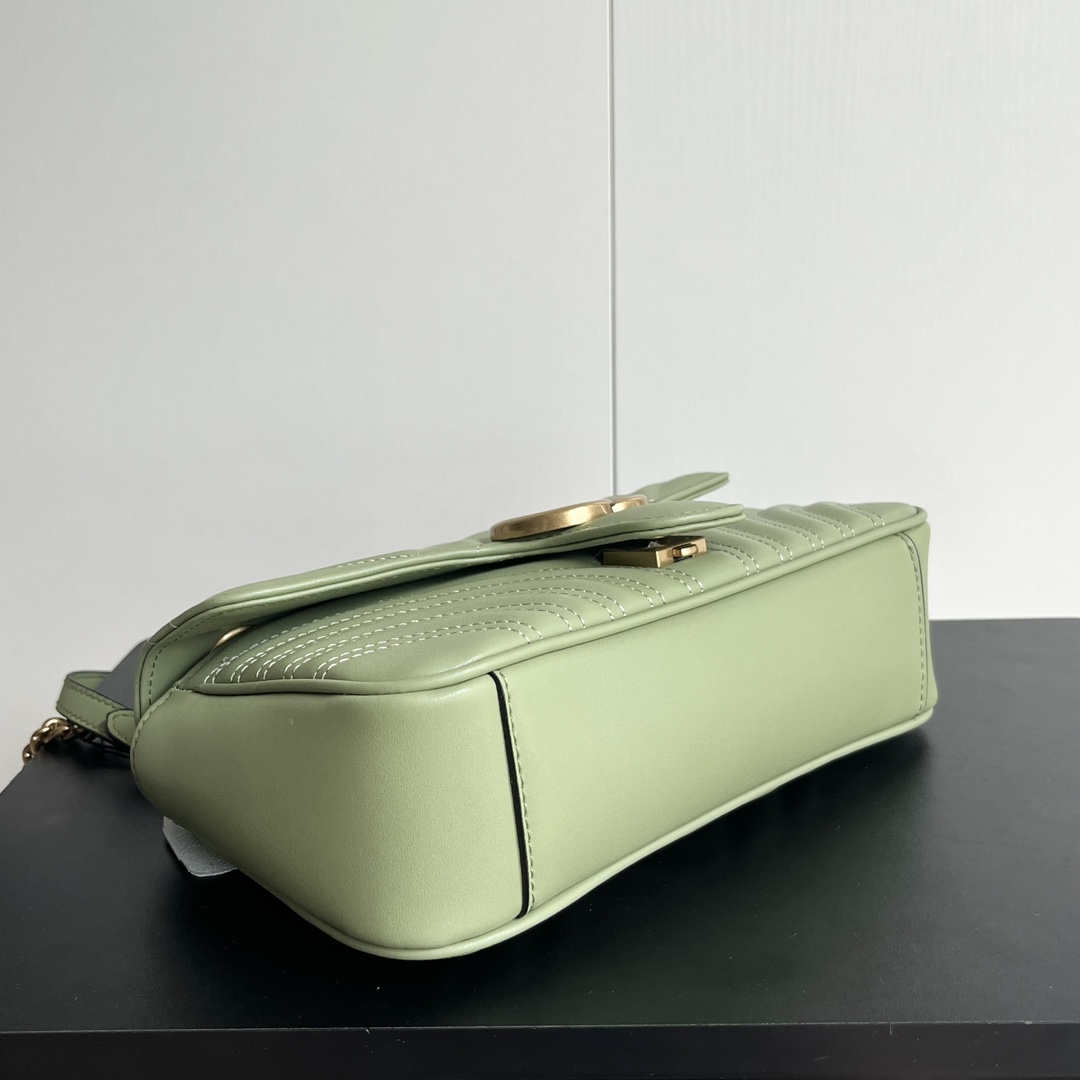 Double-G GG Marmont Shoulder Bag - Green Bag - Gorchic - $101.99