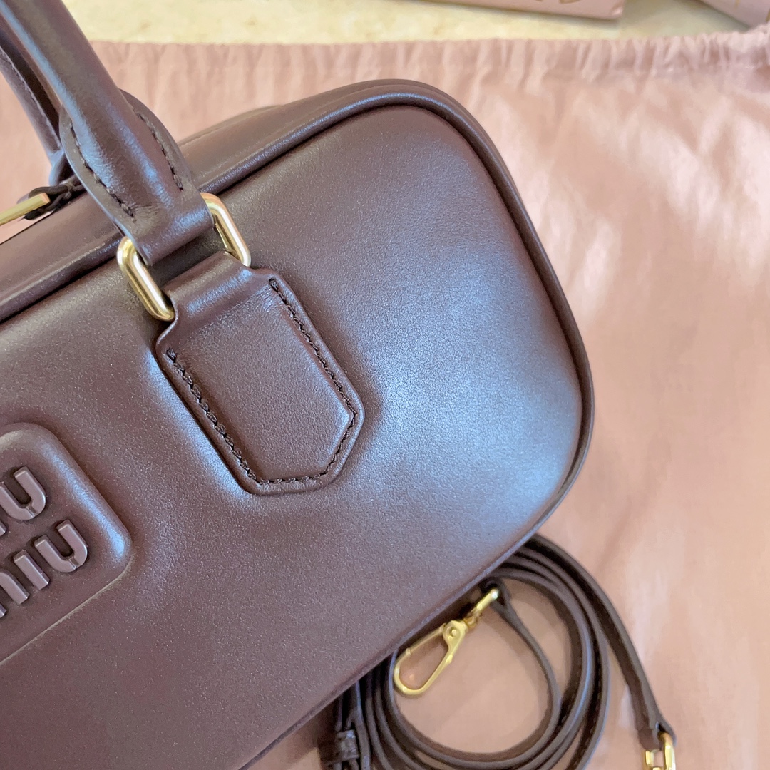 MU New Bowling Bag  - Wine Red - Gorchic - $123.99