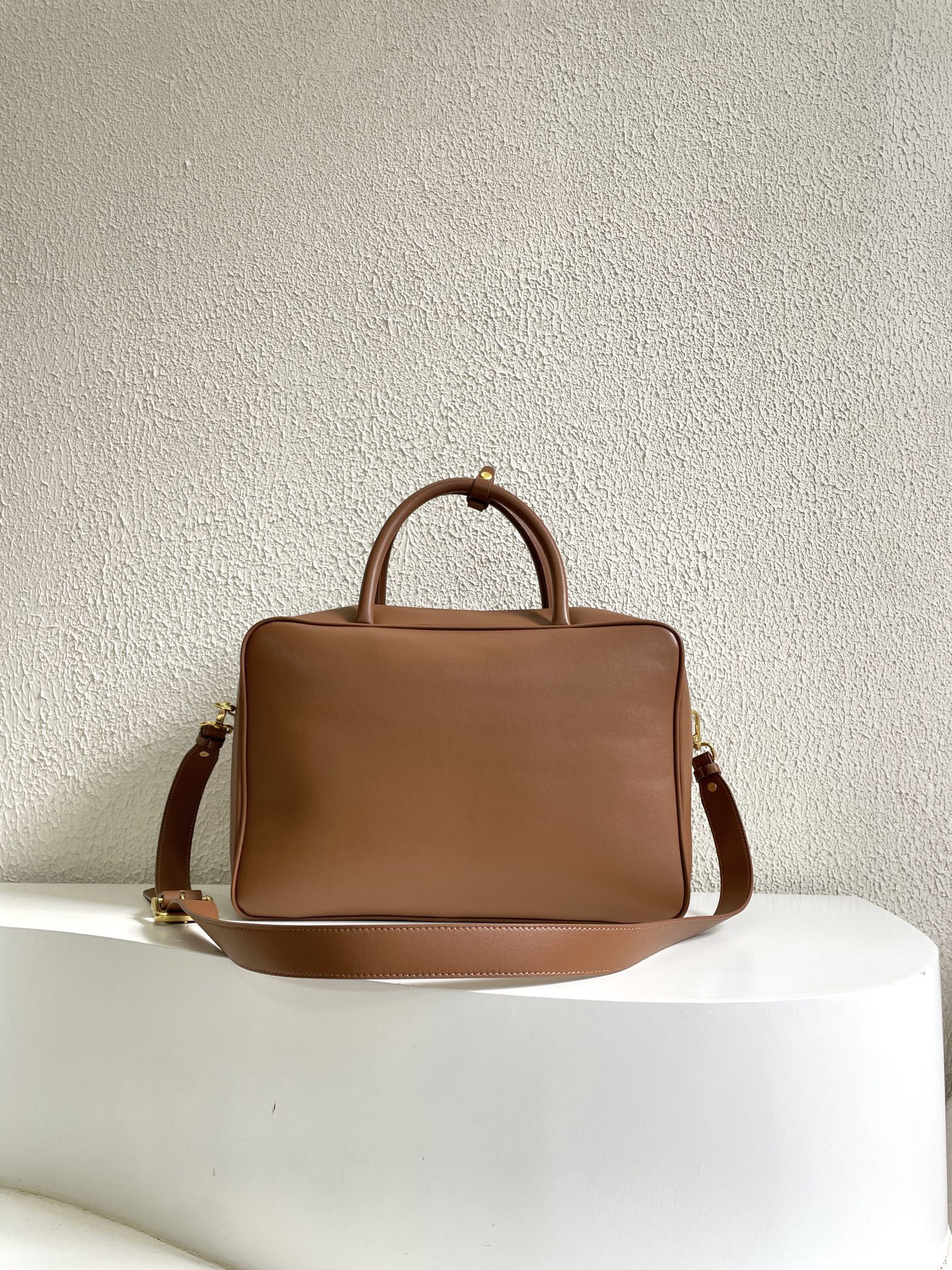Residenza MU Leather Top-Handle Bag- Brown - Bag - Gorchic - $158.99