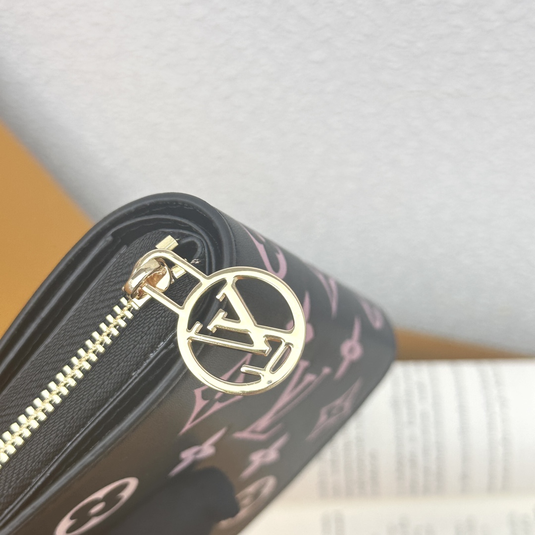 Designer Monogram Black Wallet - Gorchic - $57.99