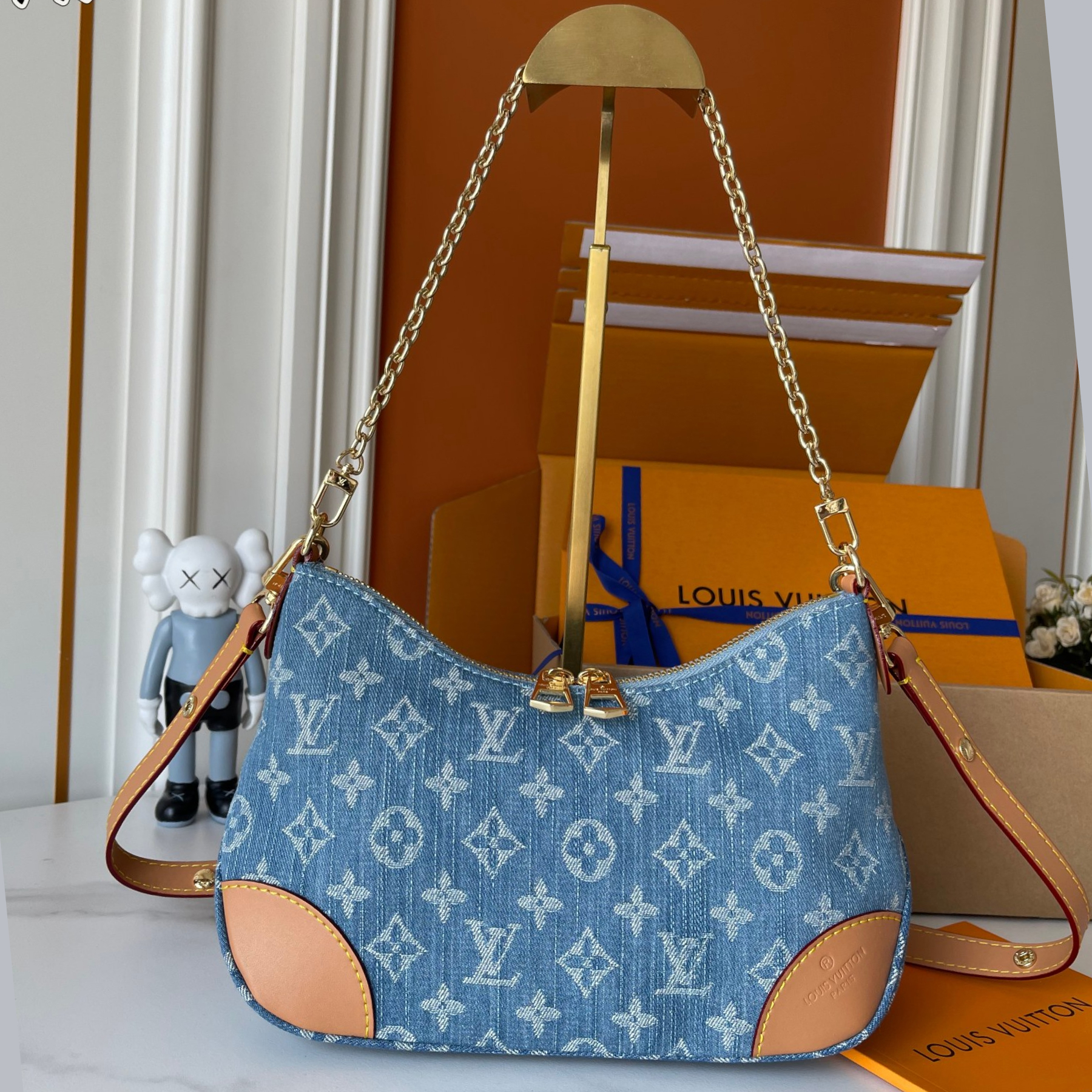 Designer Monogram Boulogne PM Denim - Bag - Gorchic - $116.99