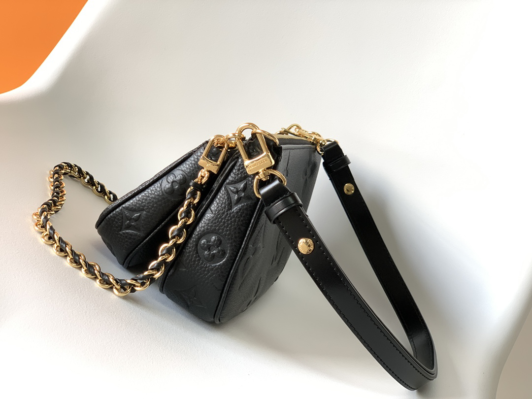 Designer Monogram Multi Pochette Accessoires Crossbody Black Bag - Gorchic - $108.99