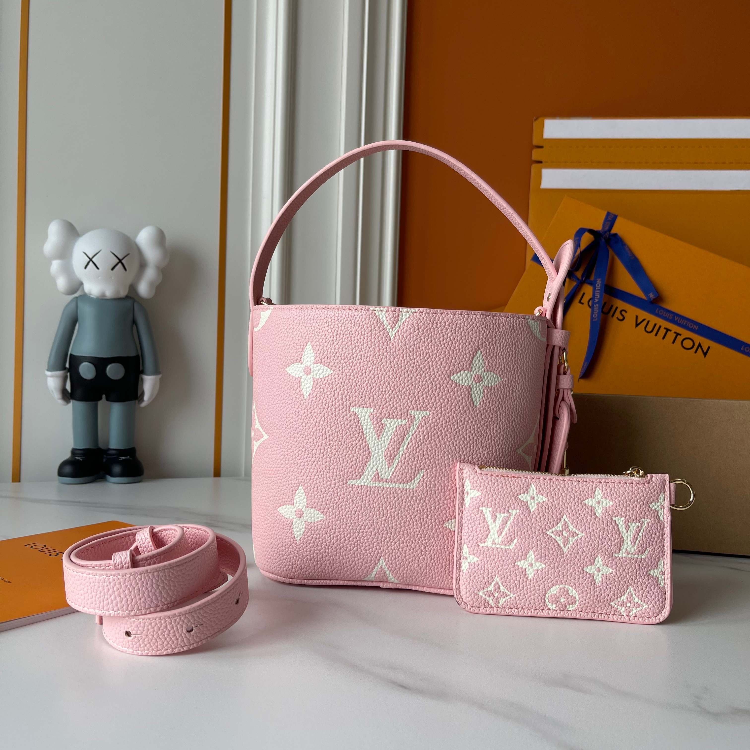 Designer Monogram x All In BB Bag Pink - Gorchic - $118.99