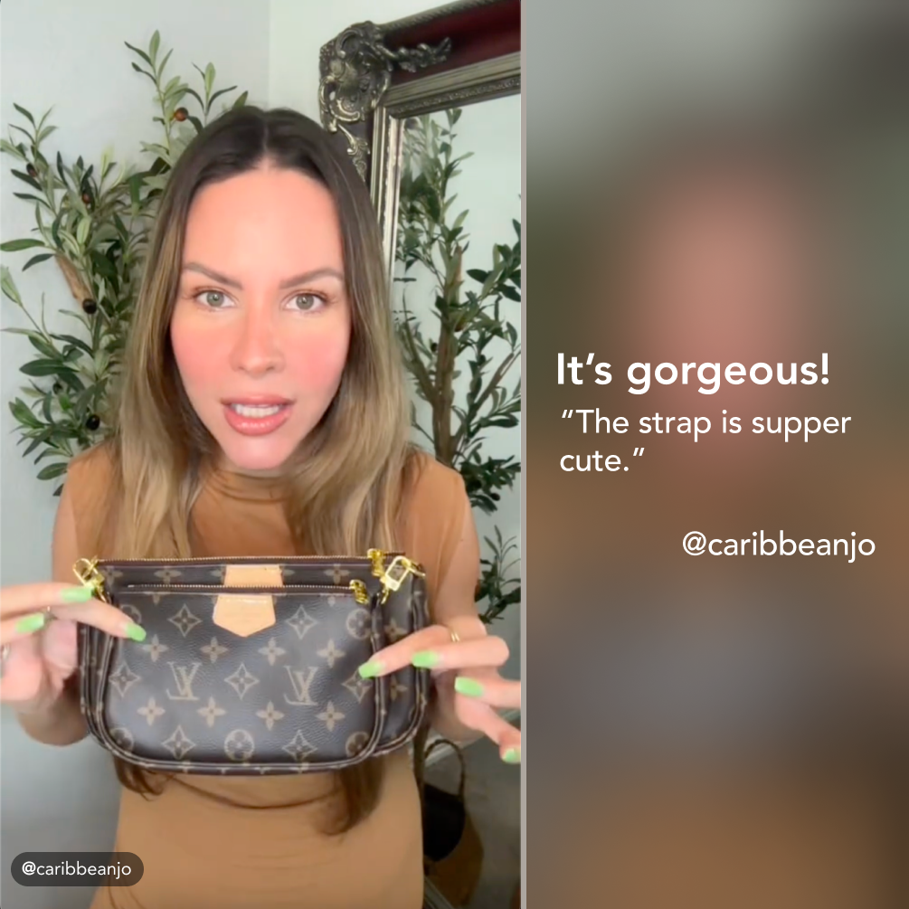 Designer Monogram  Multi Pochette Accessoires Bag - Gorchic - $91.99