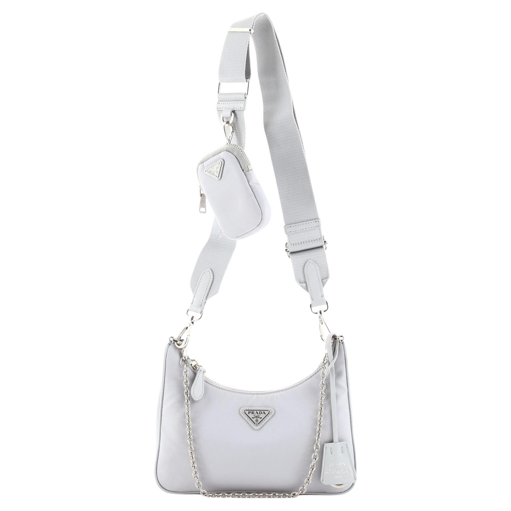 Saffiano texture Re-Edition 2005 Re-Nylon shoulder bag - Gorchic - $99.99
