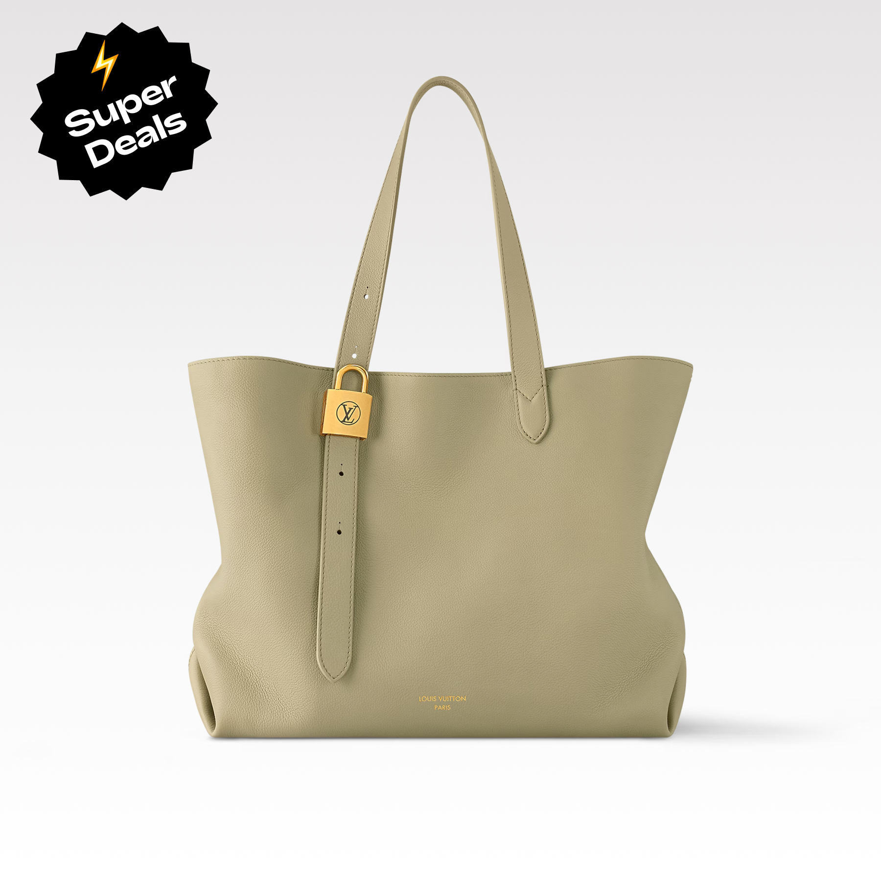 Designer Monogram Low Key Cabas MM Beige - Bag - Gorchic - $134.99