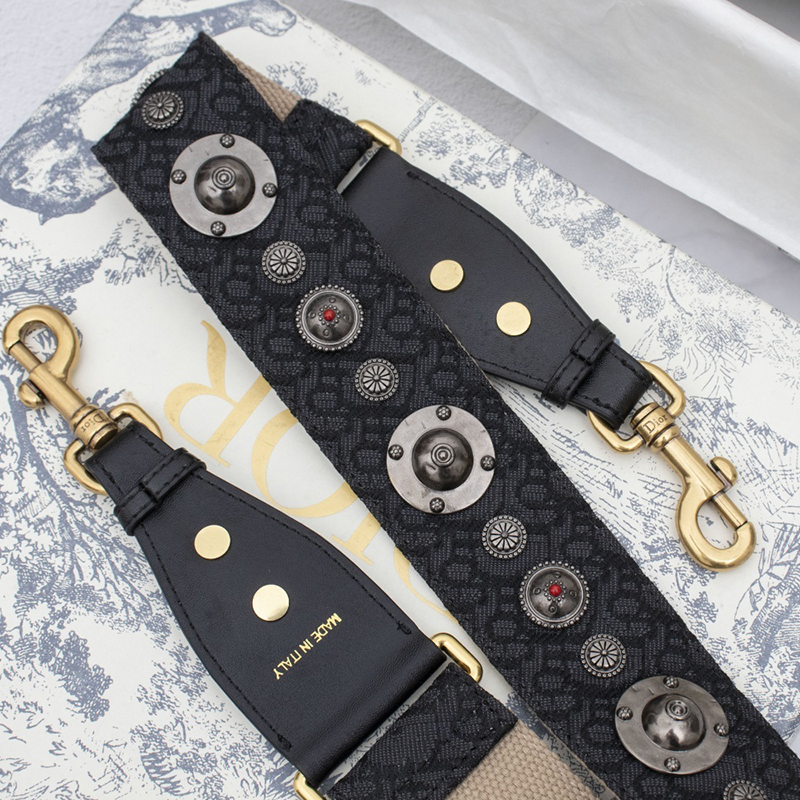 D Inspired Saddle Handbag Oblique Jacquard Black Bag - Gorchic - $138.99