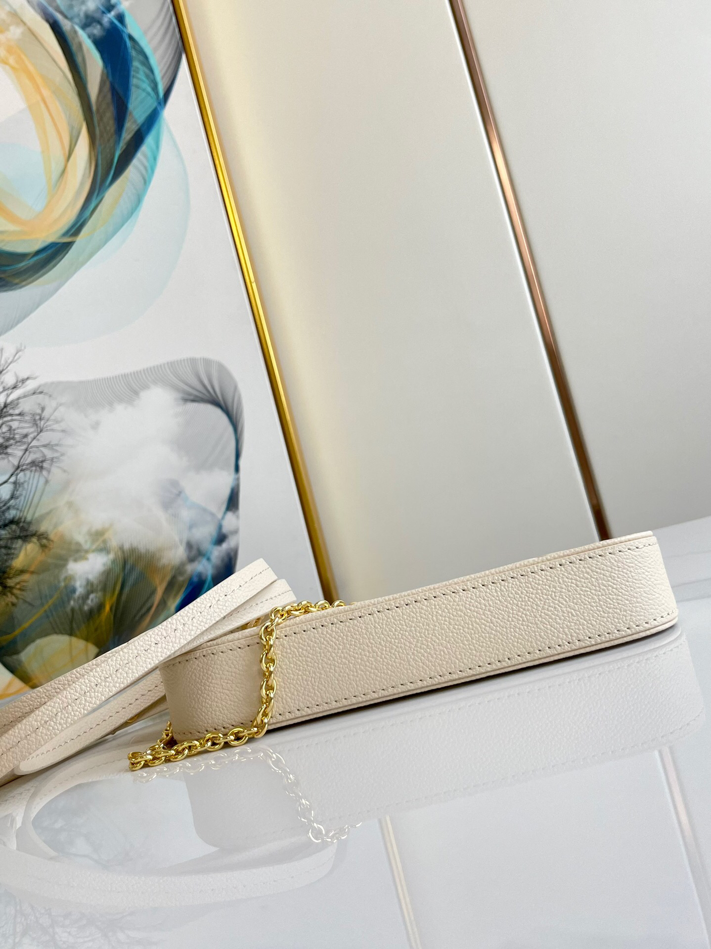 Designer Monogram Easy Pouch On Strap Handbag Cream - Bag - Gorchic - $129.99