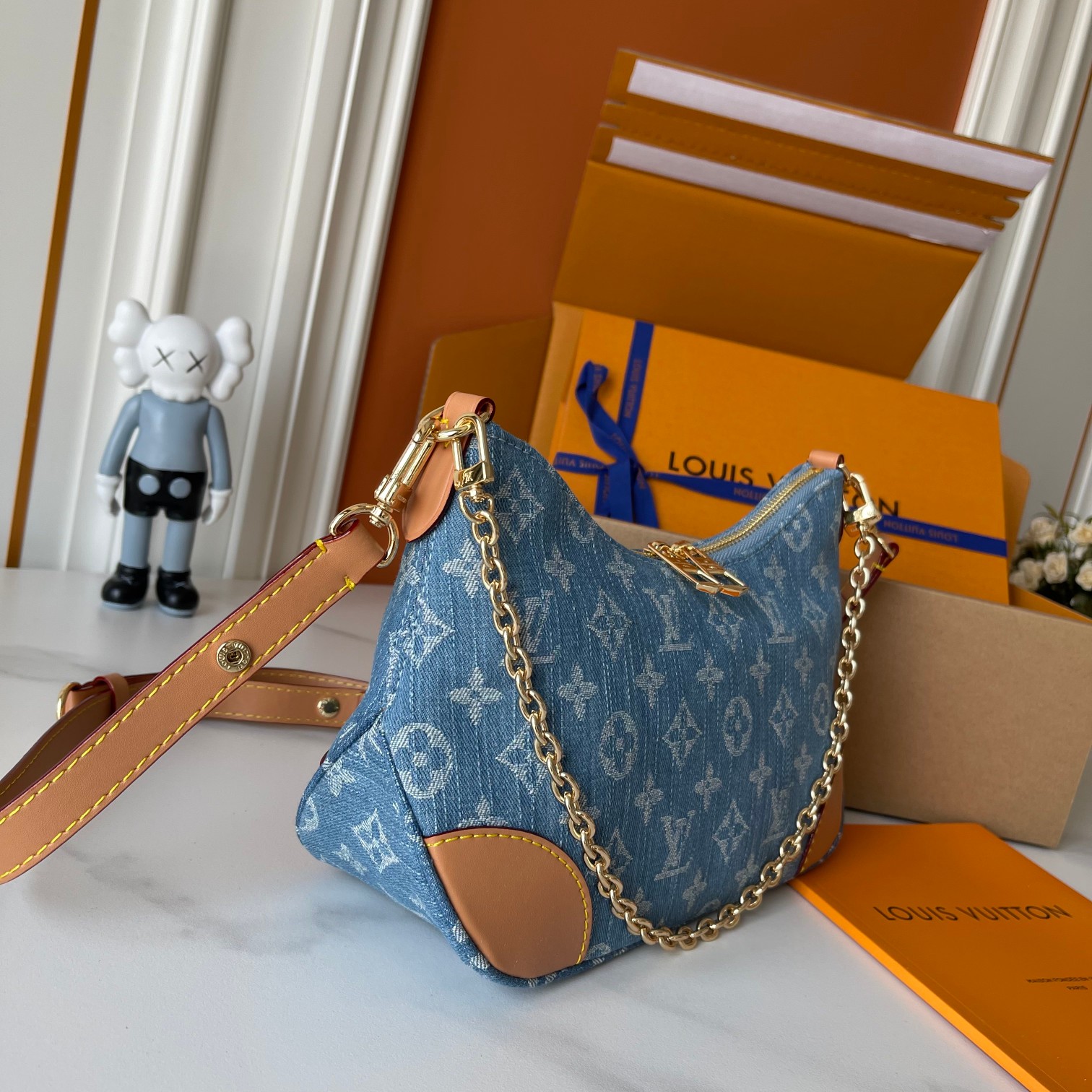 Designer Monogram Boulogne PM Denim - Bag - Gorchic - $116.99