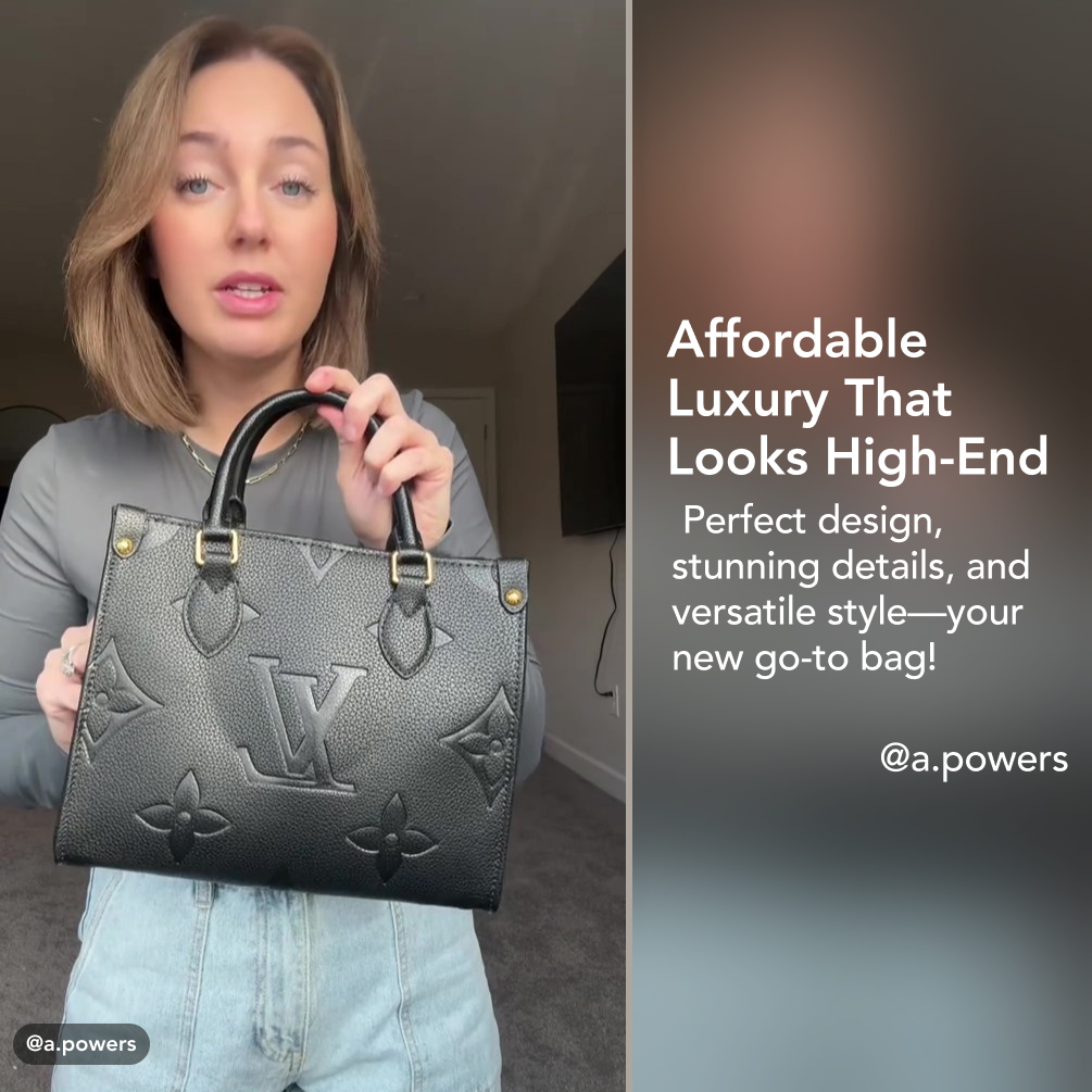 Designer Monogram Canvas Onthego Bag - Gorchic - $114.99