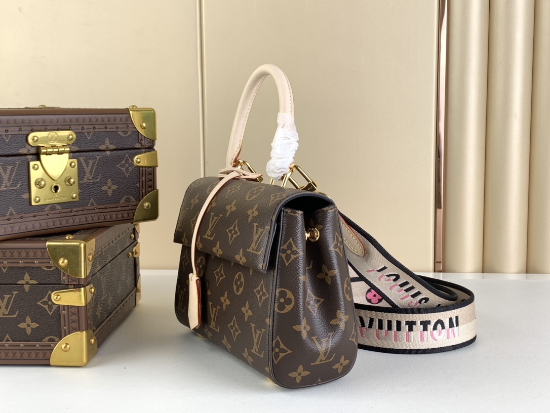 Designer Monogram Cluny Mini Monogram Canvas Tote Bag - Gorchic - $128.99