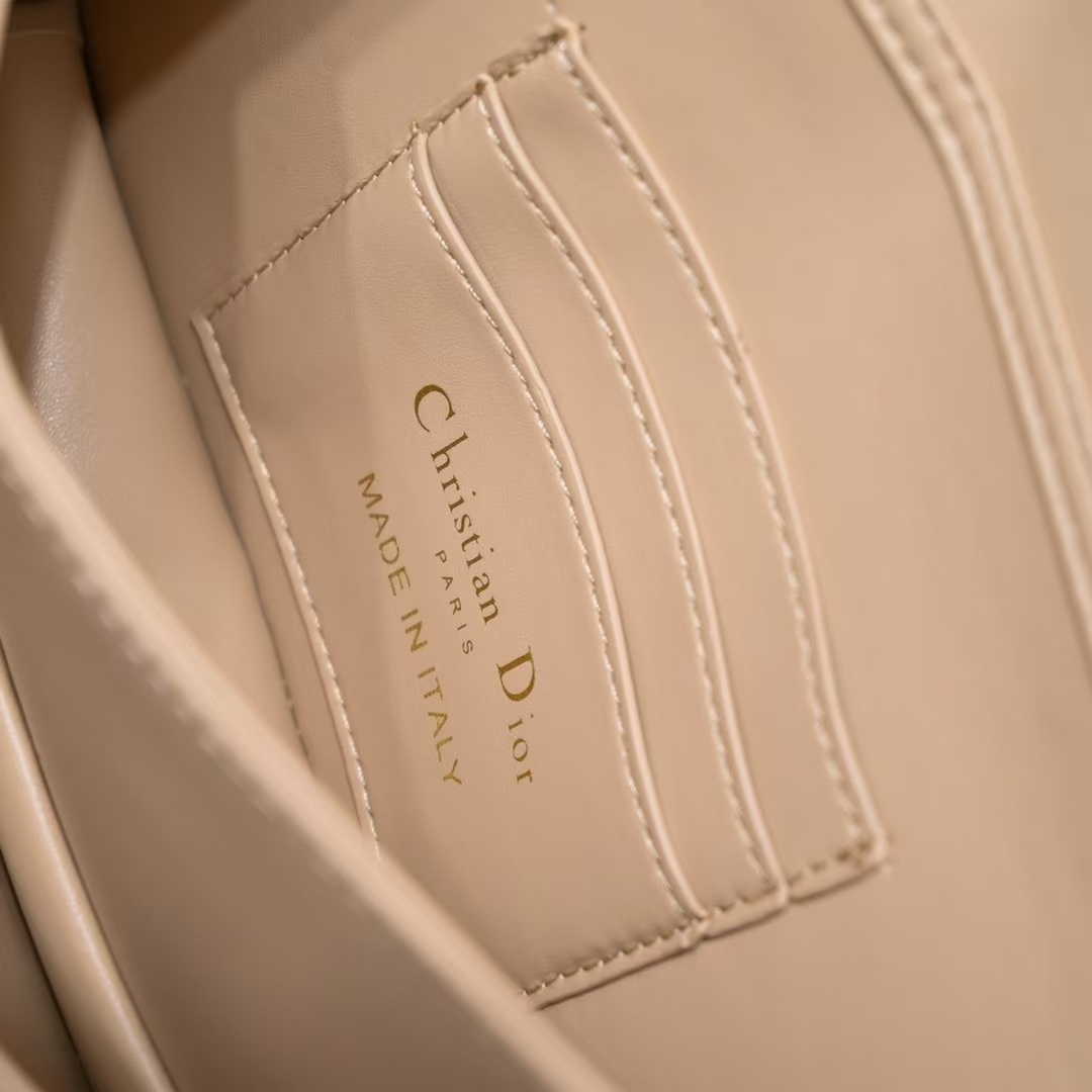 D Inspired Mini Bag Powder Beige Cannage Lambskin - Gorchic - $142.99