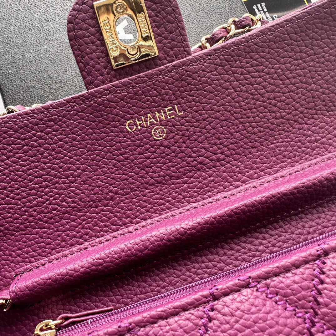 CC Inspired Chain Shoulder Crossbody Small Bag - Purple Bag - Gorchic - $101.99