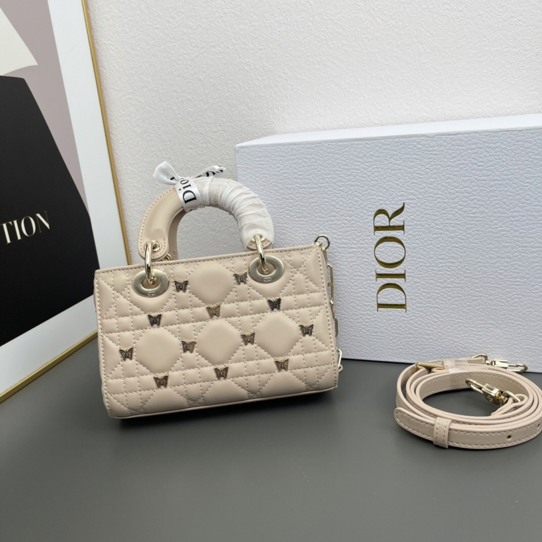 D Inspired Lady D Inspired Butterfly Rivet Calfskin Bags - Bag - Gorchic - $174.99