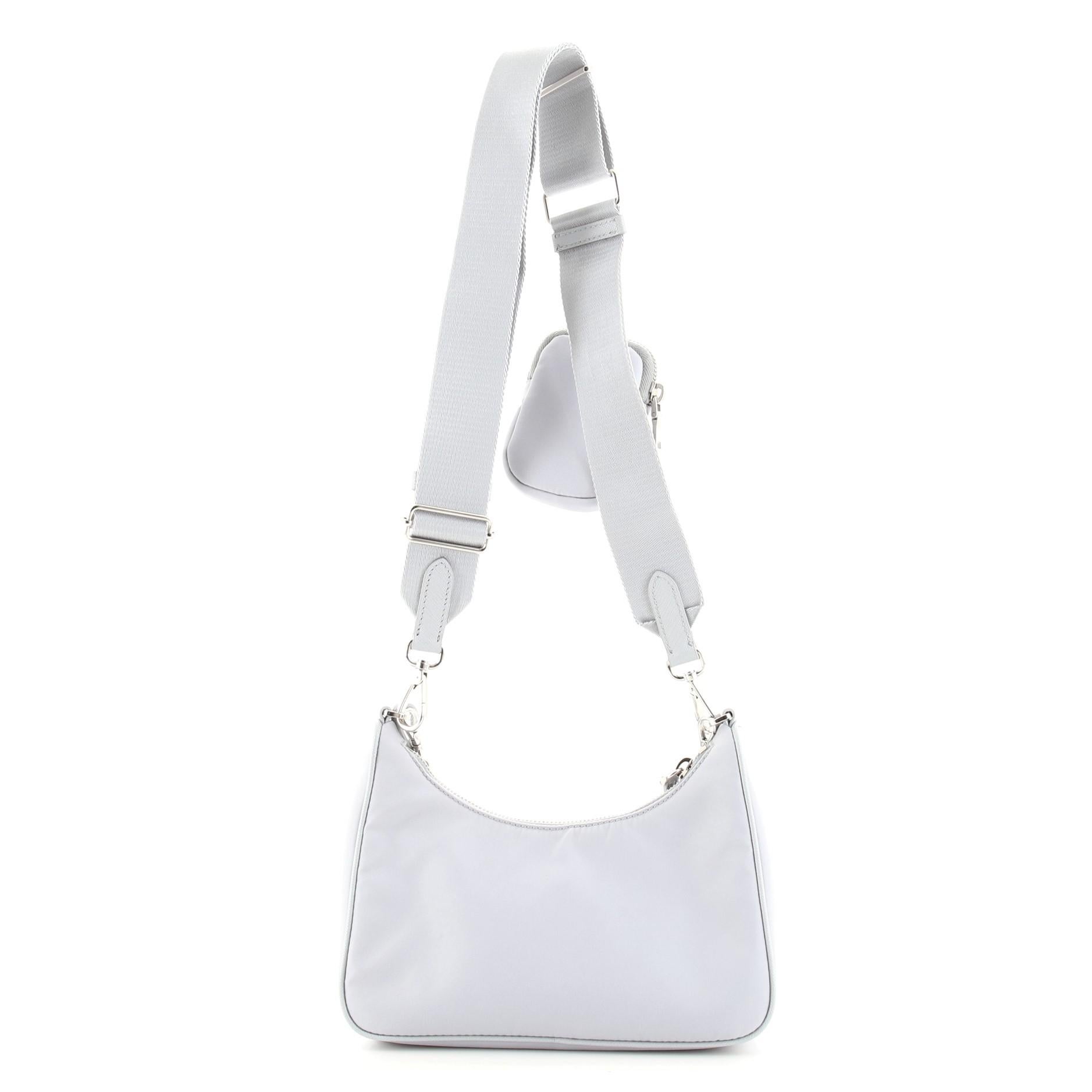 Saffiano texture Re-Edition 2005 Re-Nylon shoulder bag - Gorchic - $99.99