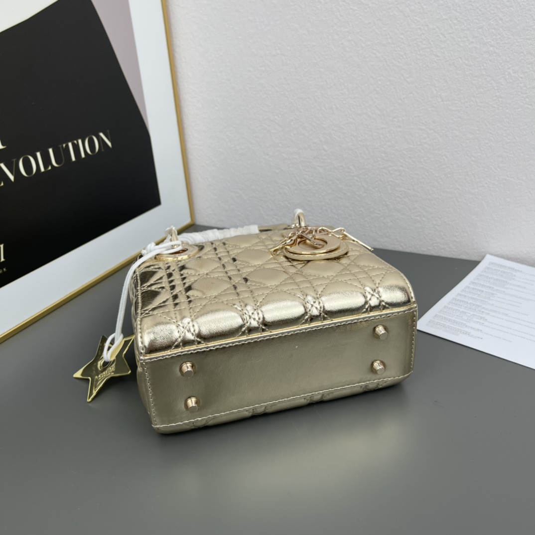 D Inspired Mini Lady D Inspired Bag Cannage Calfskin - Bag - Gorchic - $158.99