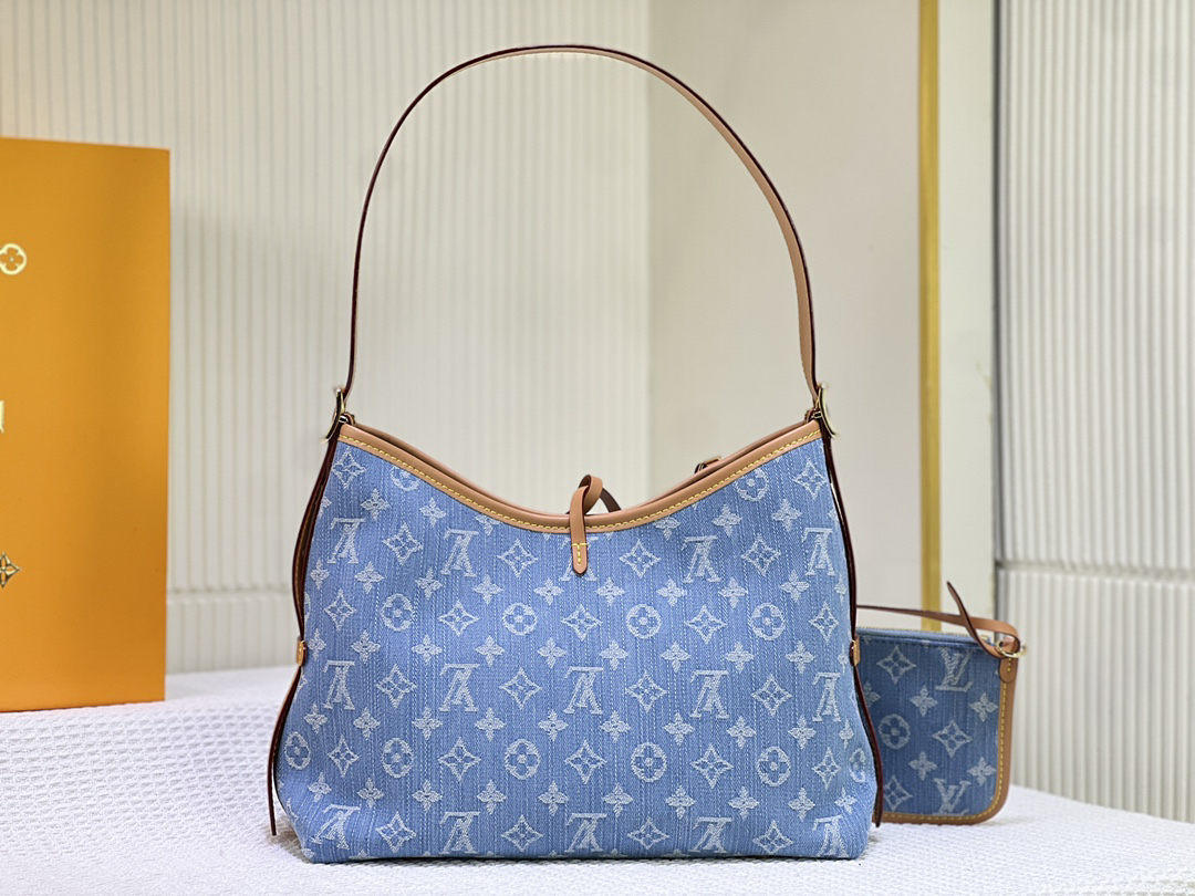 Designer Monogram CarryAll PM M11462 Blue - Bag - Gorchic - $128.99