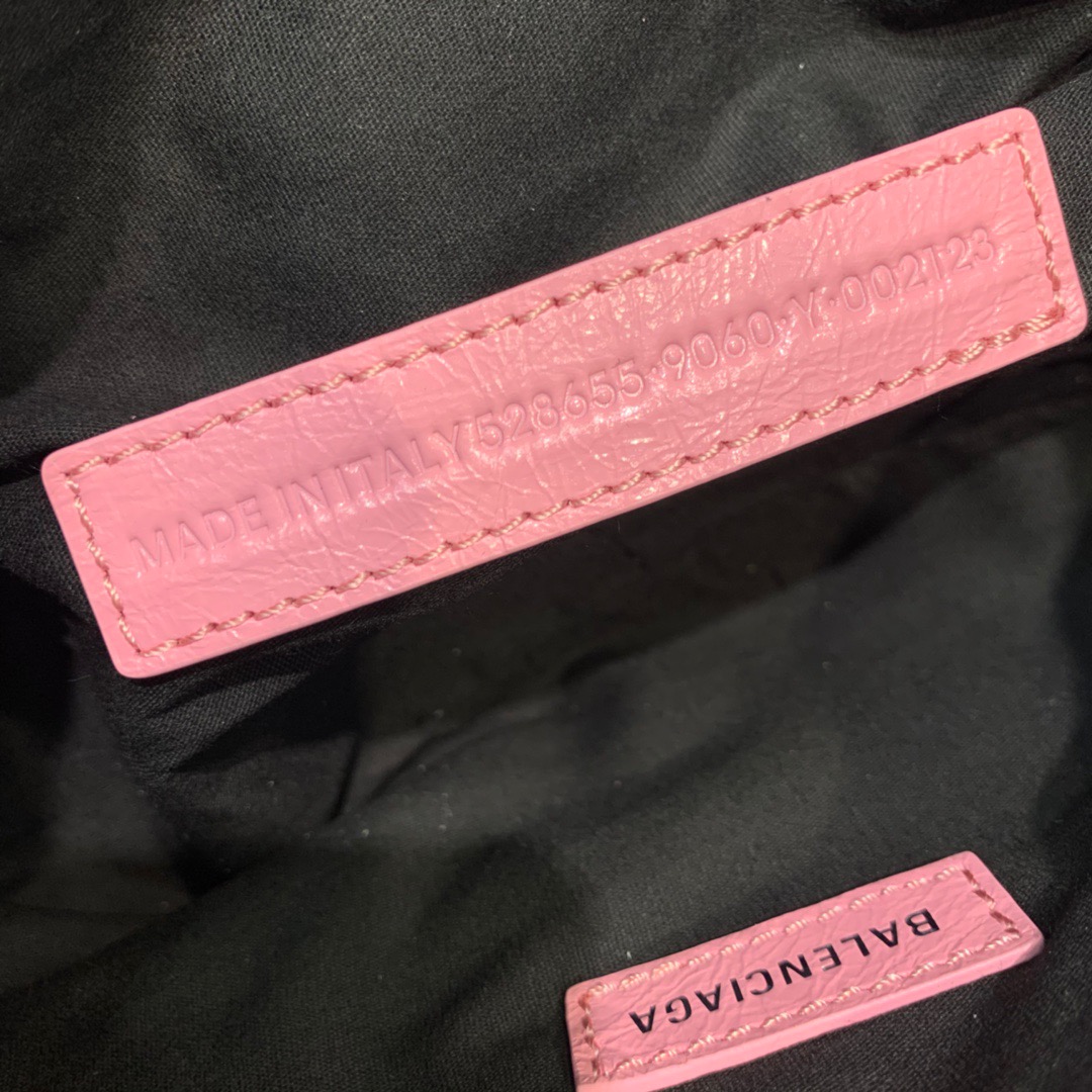 Hourglass iconic Le Cagole XS studded crinkled-leather shoulder bag pink - Bag - Gorchic - $157.99