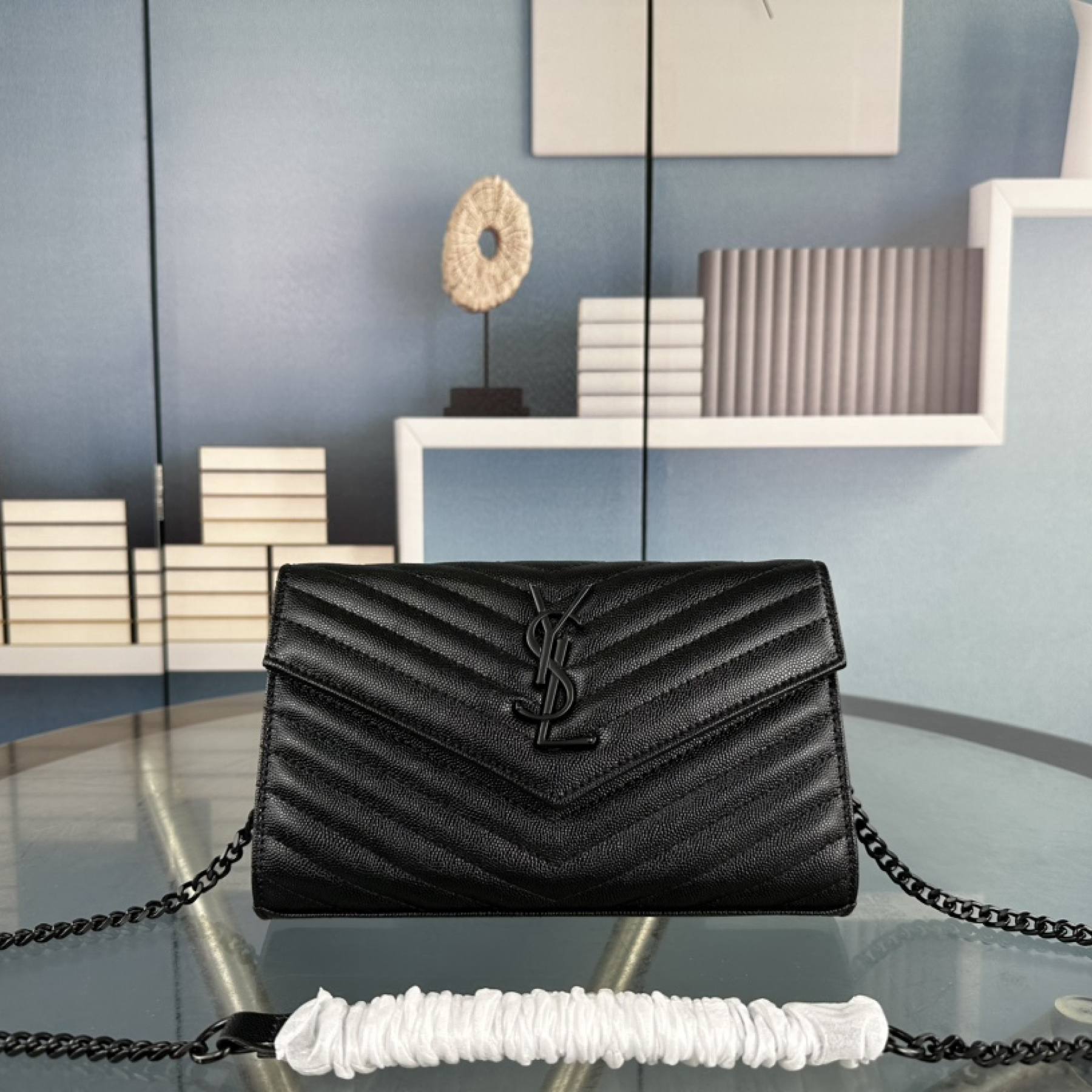 Lady Designer Fashion Cassandre Envelope - Black - Gorchic - $119.99