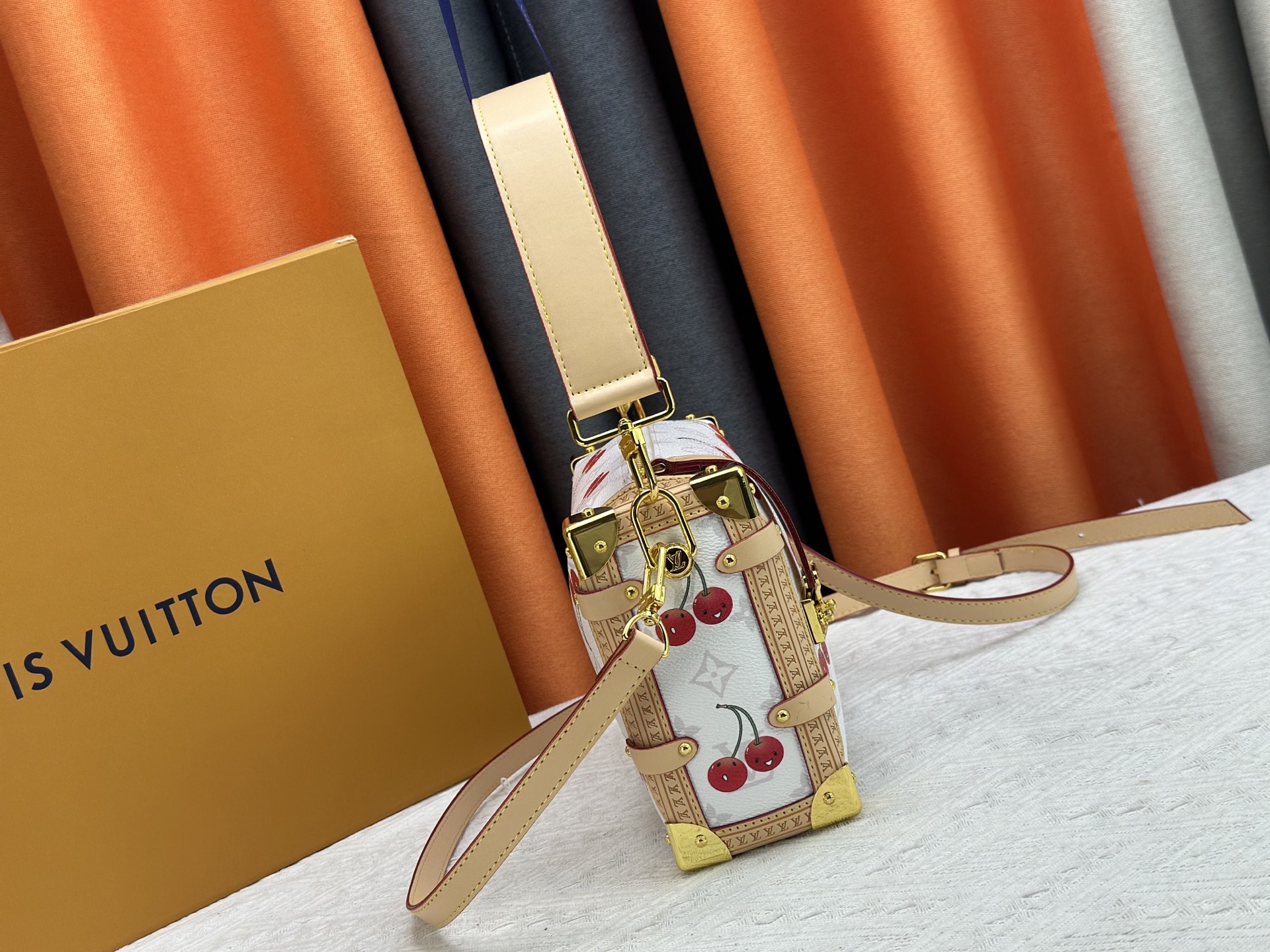 Designer Monogram x Murakami  x TM Side Trunk White PM Bag - Gorchic - $132.99