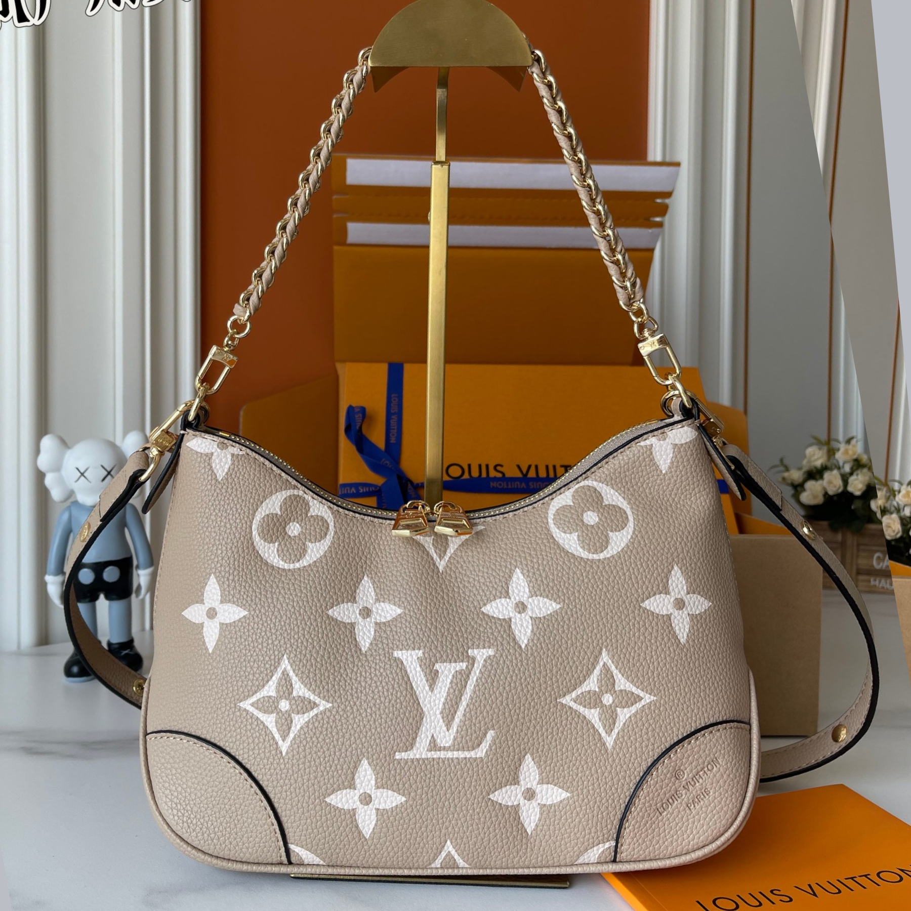 Designer Monogram Boulogne PM Beige - Bag - Gorchic - $116.99