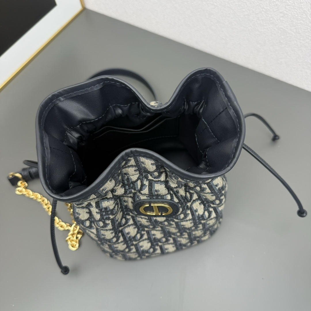 D Inspired 30 Montaigne Drawstring Mini Bucket Bag - Old Flower Bag - Gorchic - $173.99