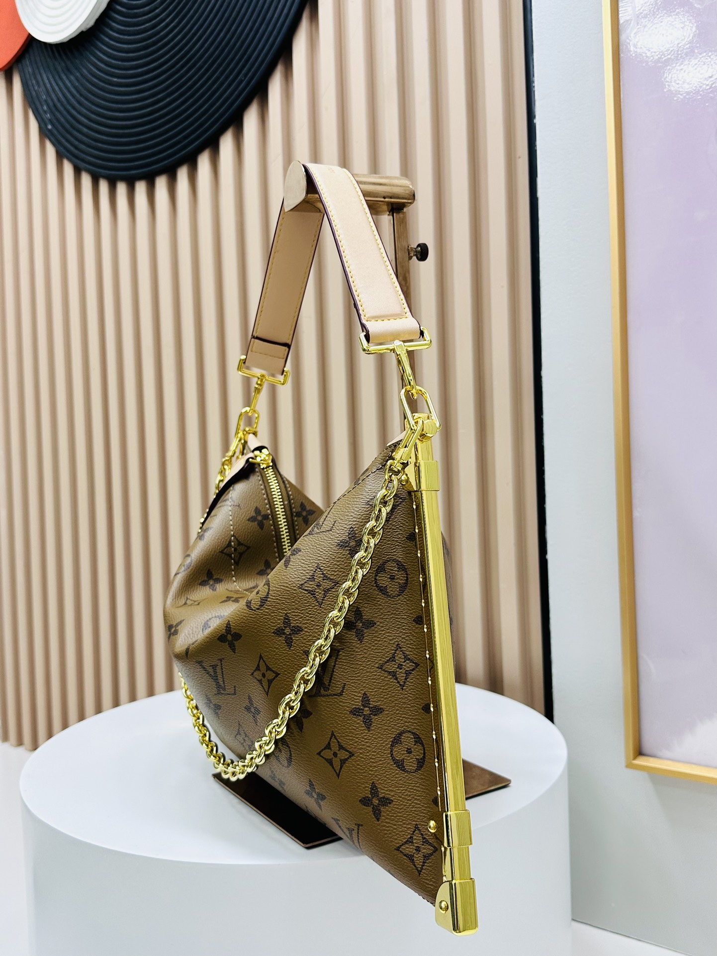 Designer Monogram Lucky Trunk Floral Taffeta Bag - Gorchic - $158.99