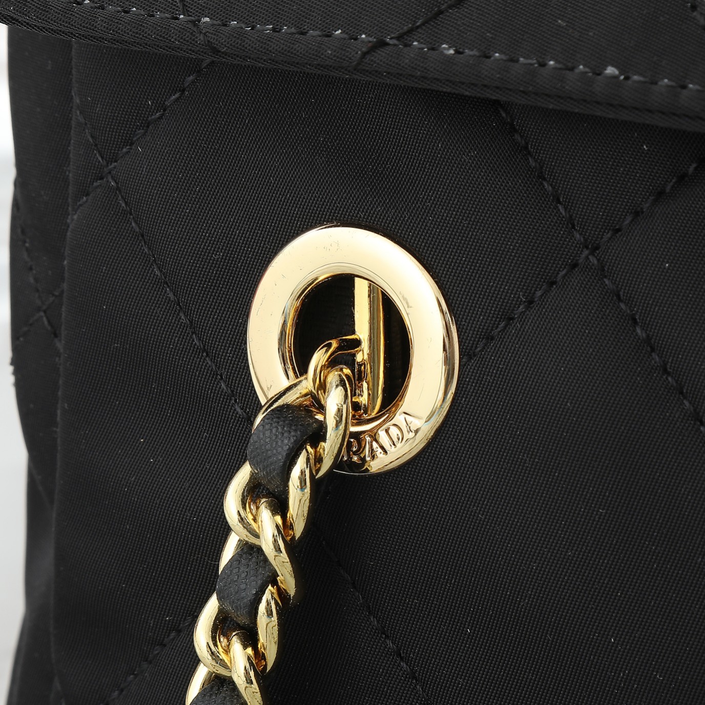 Saffiano texture Tessuto Impuntu Quilted Flap Shoulder Black Bag - Gorchic - $132.99