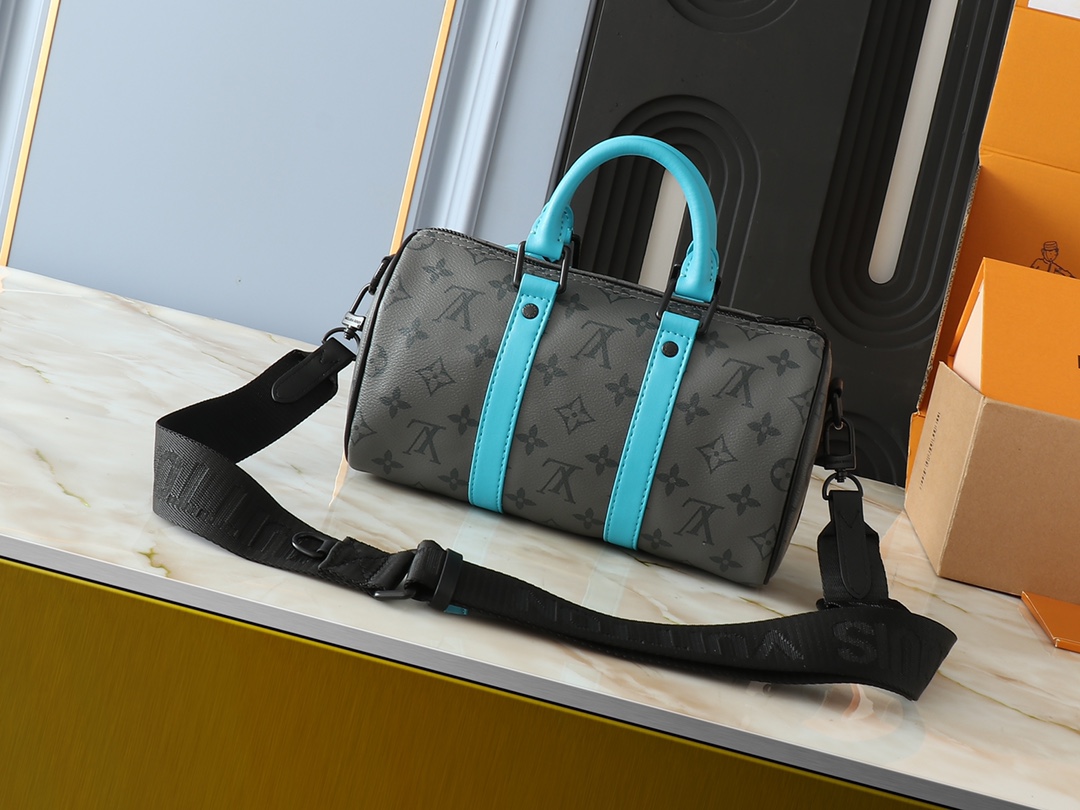 Designer Monogram Keepall 25 Grey Pillow Bag - Gorchic - $135.99