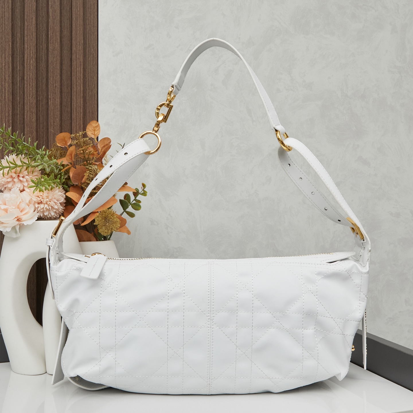 D Inspired D-Journey Bag -Latte Flat Macrocannage - Gorchic - $132.99