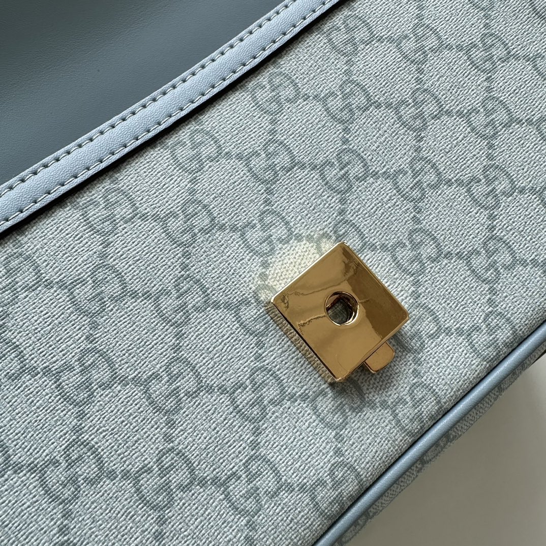 Double-G Horsebit 1955 Small Blue Shoulder Bag - Gorchic - $121.99