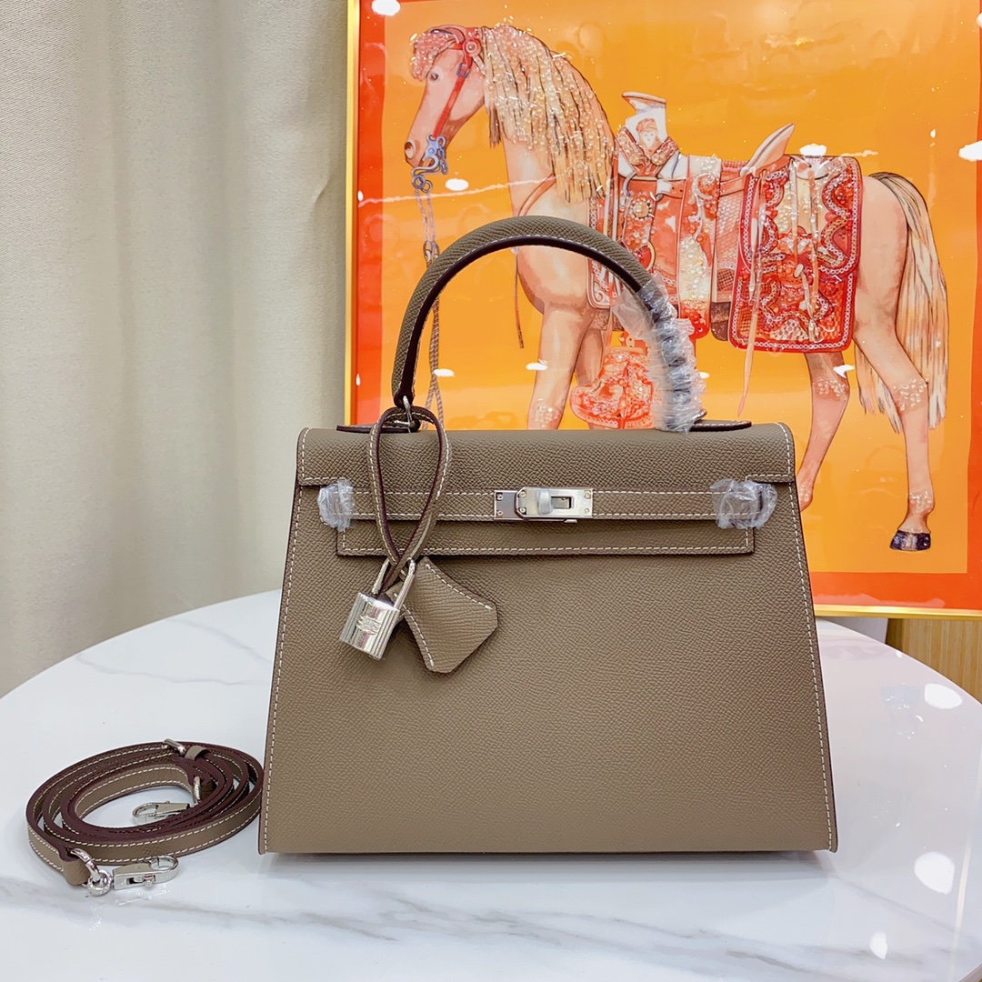 H-Inspired Kelly Haze Yellow Brown Silver Hardware - Bag - Gorchic - $148.99